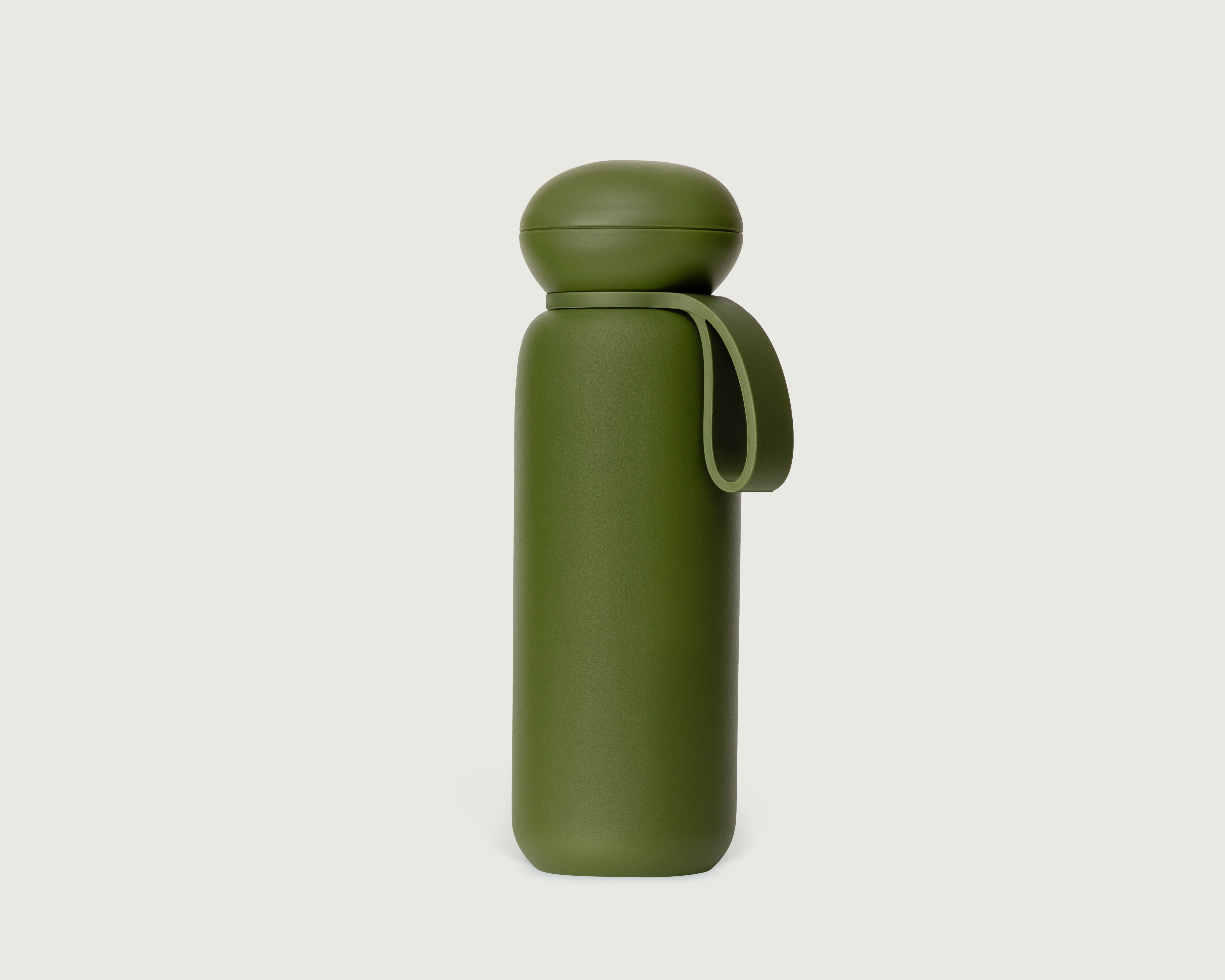 olive-25oz::Sunnies Flask Tumbler green front
