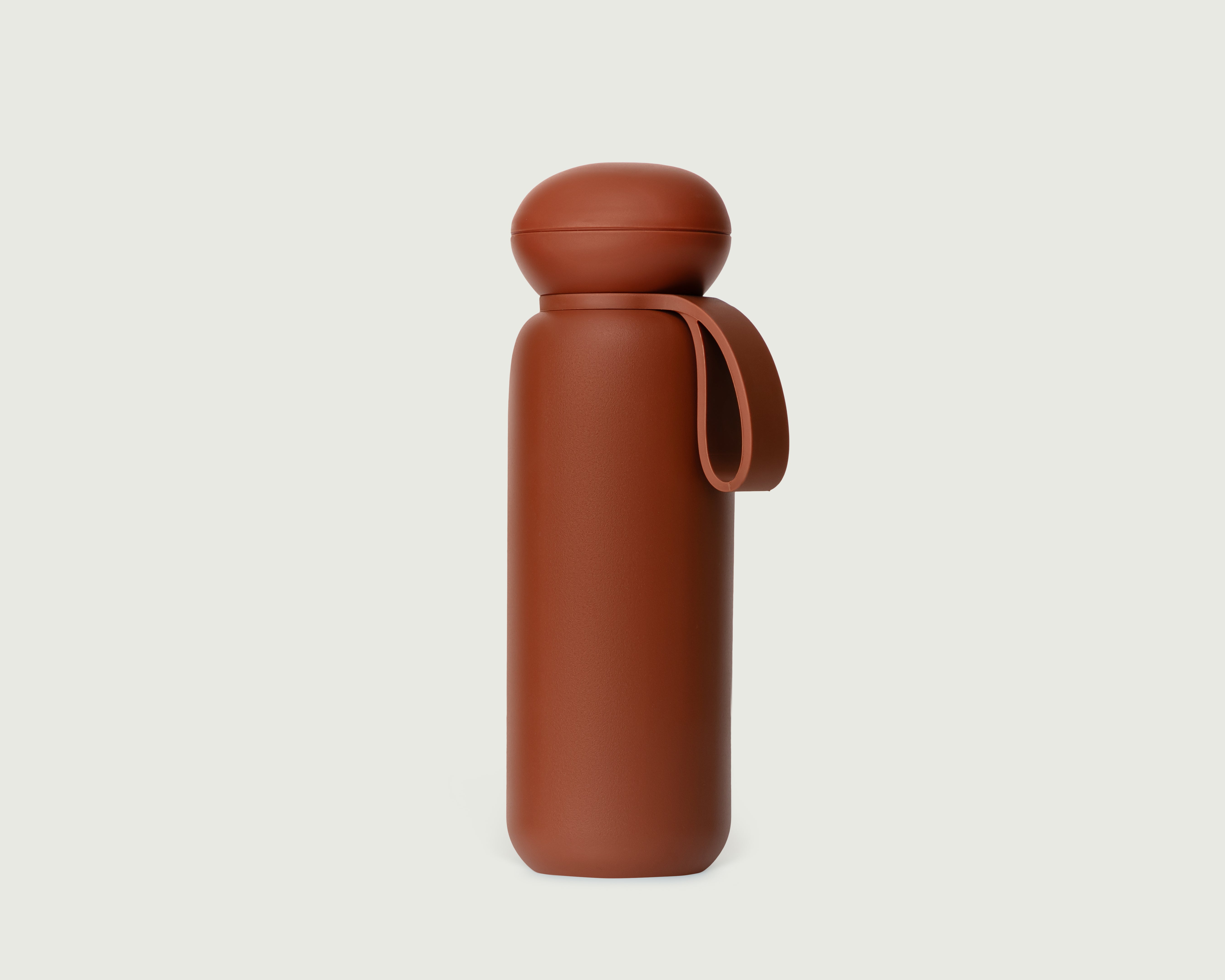 cocoa-25oz::Sunnies Flask Tumbler brown front