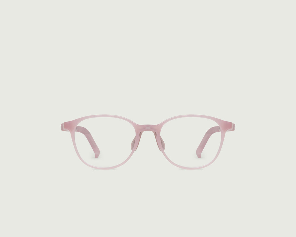 Anemone::Ren Kids Eyeglasses round pink castor seed front
