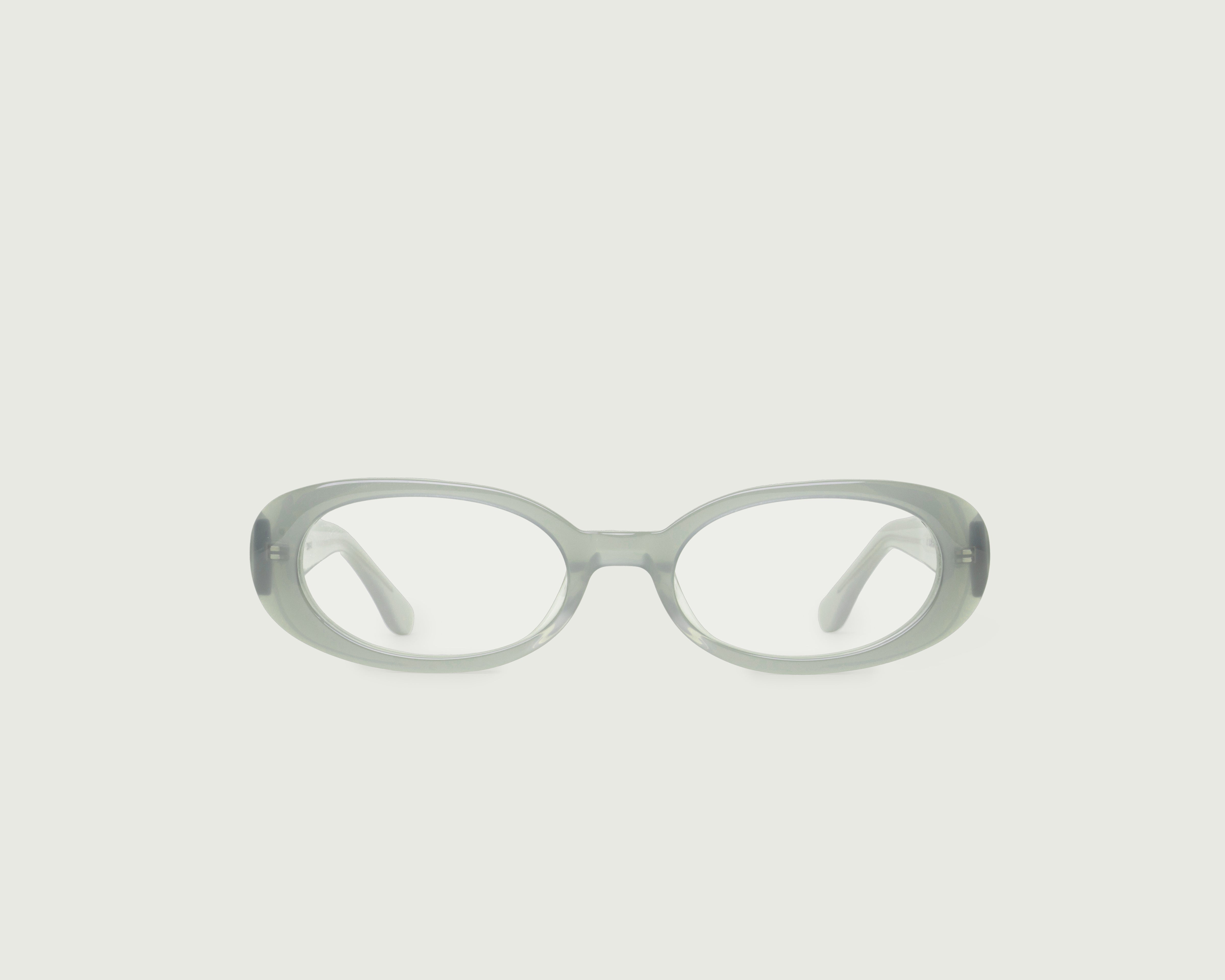 Basalt::Devon  Eyeglasses round gray acetate front