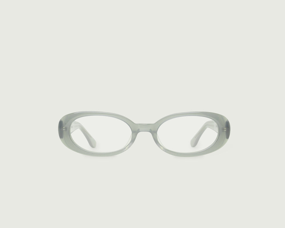 Basalt::Devon  Eyeglasses round gray acetate front