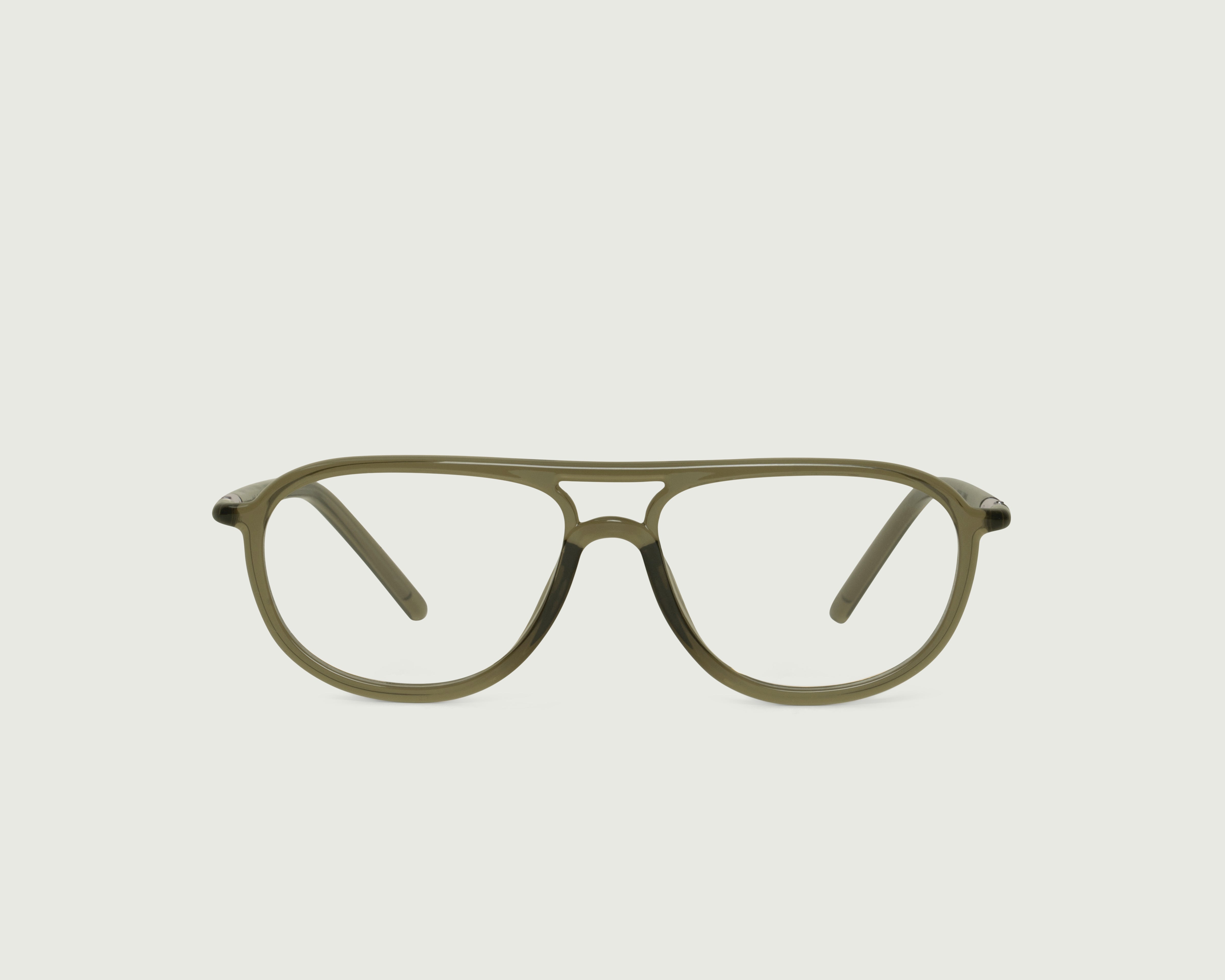 Basil::Astrid Eyeglasses pilot green castor seed front