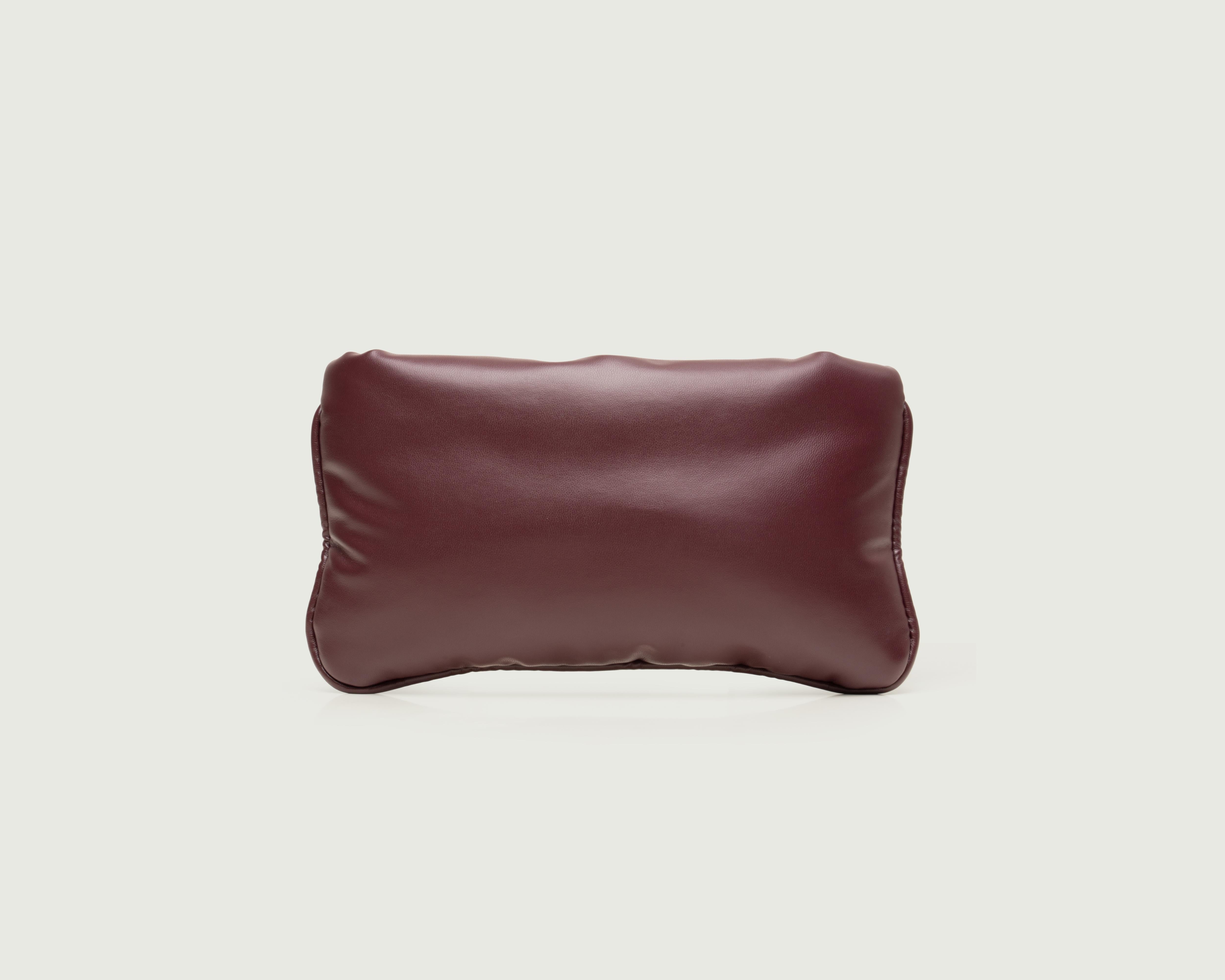 Beet::Pillow Clutch Red front