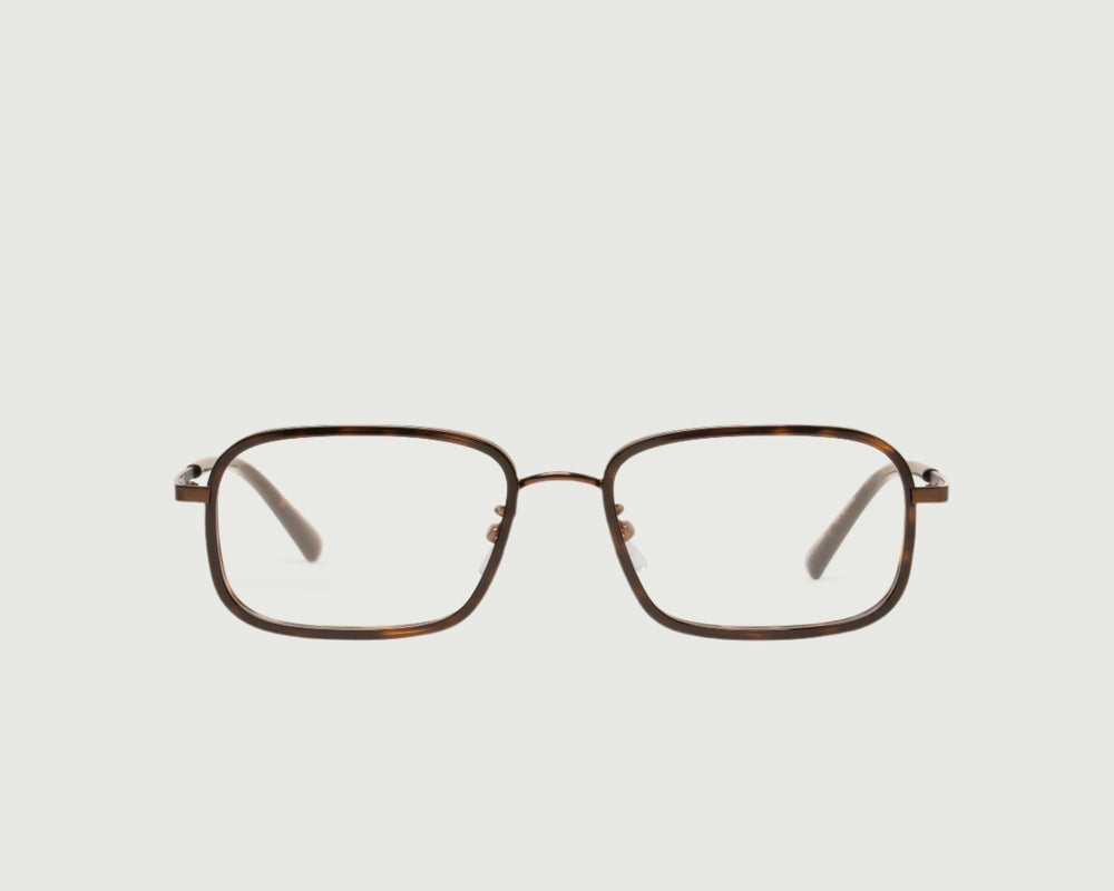 Bronze Tort::Cato Eyeglasses square Tort metal front
