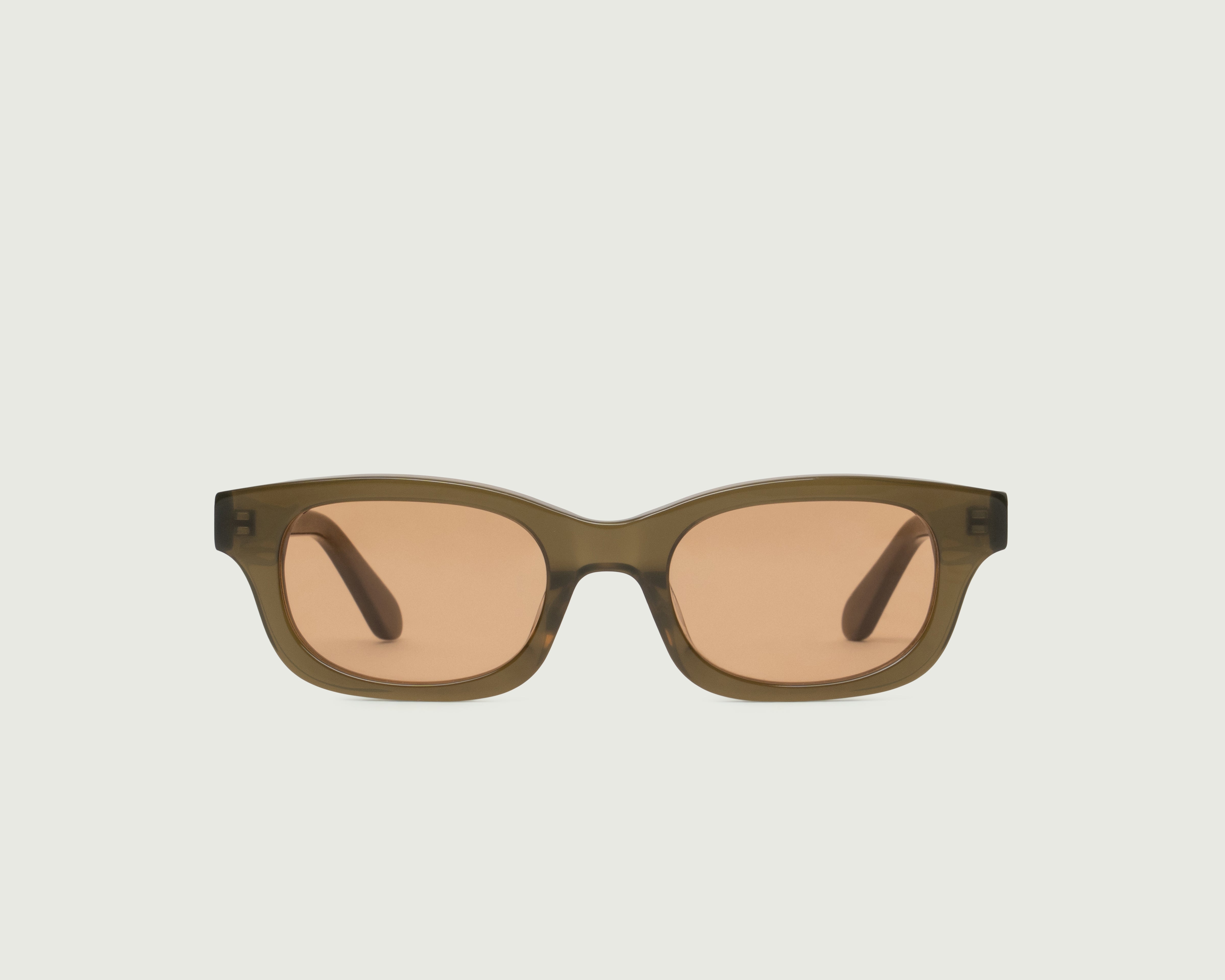 Clover::Dane Sunglasses rectangle Green acetate front