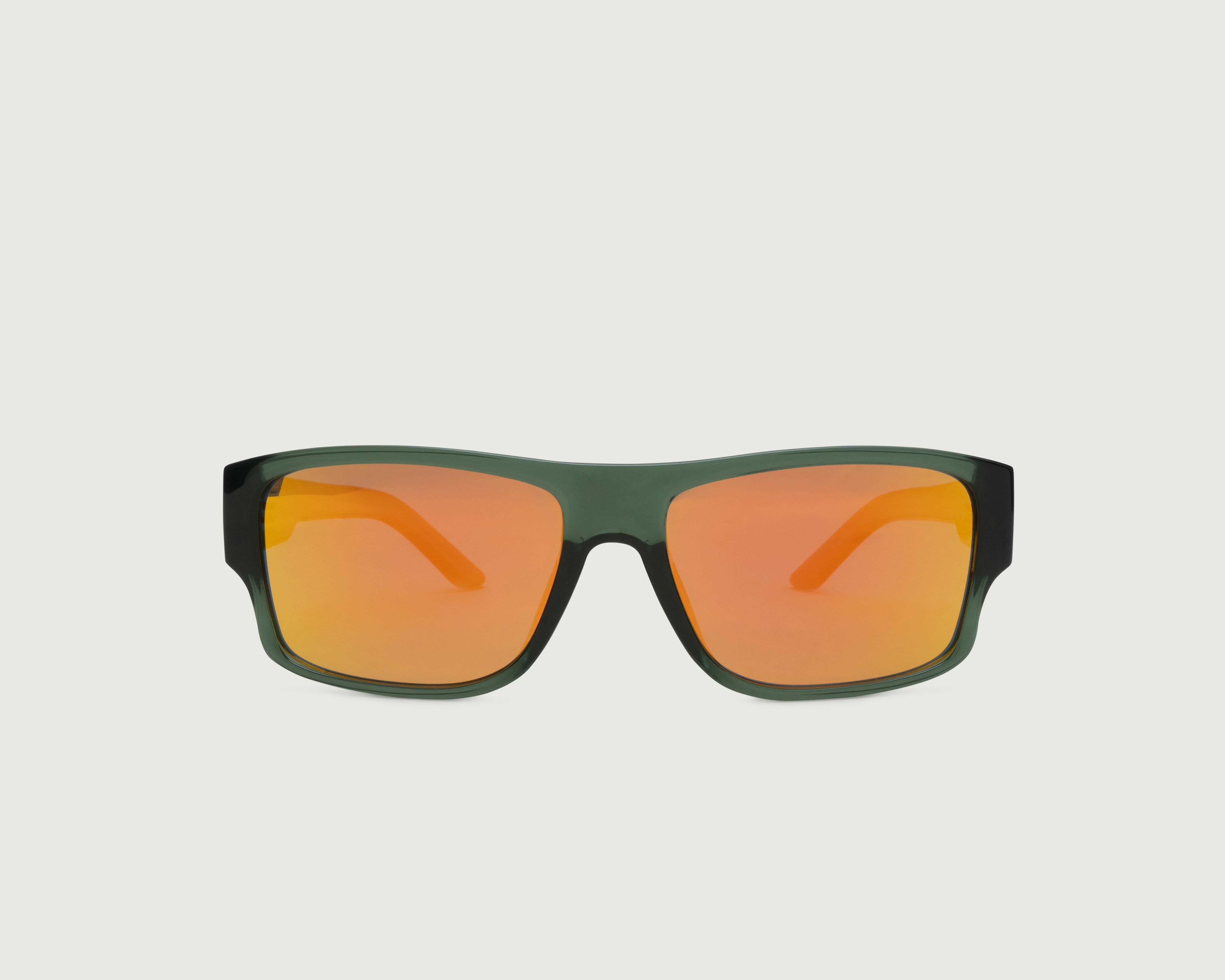 Comet Polarized::Nolan Sunglasses square black recycled polyester front