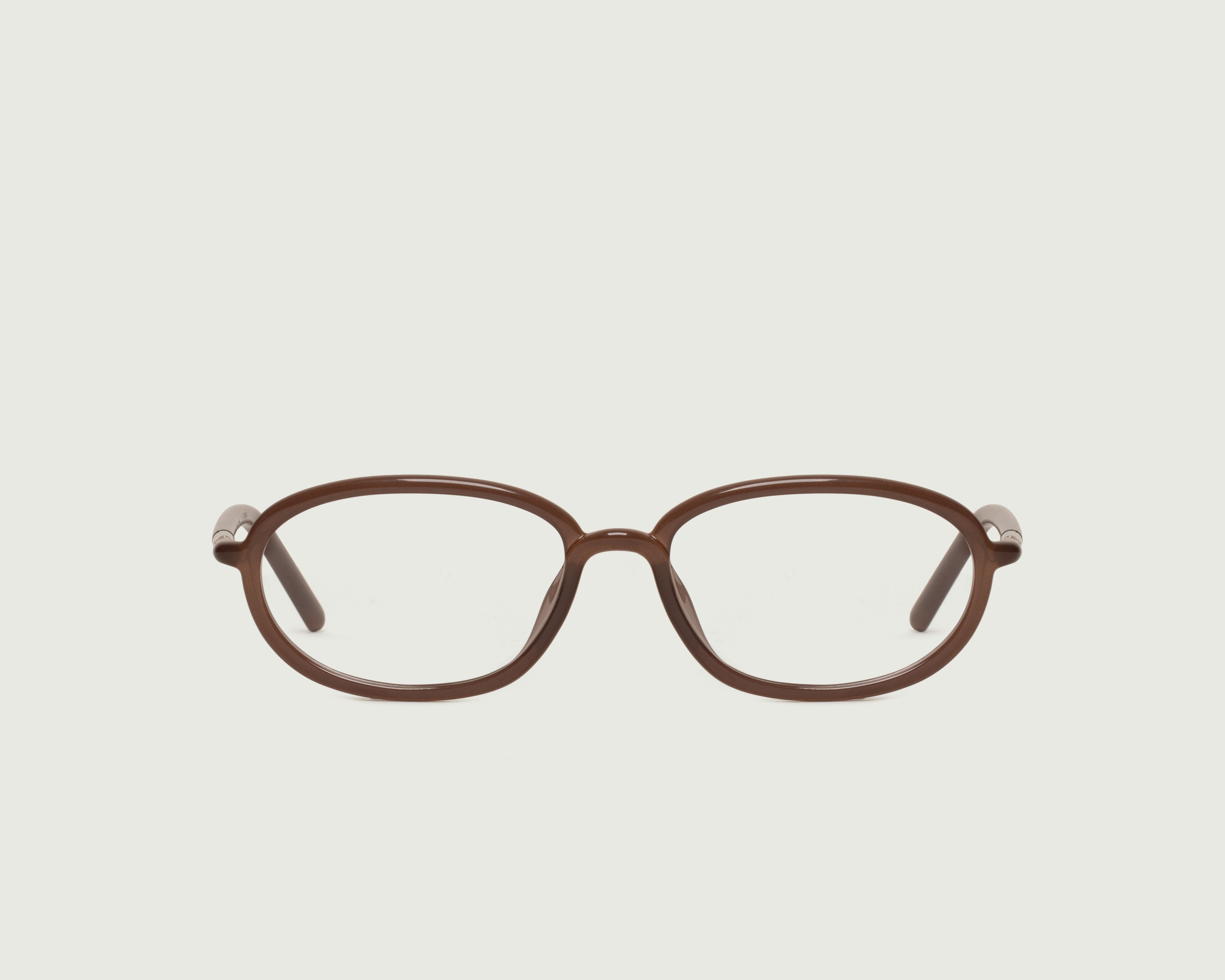 Cortado::Arden Eyeglasses oval Brown castor seed front