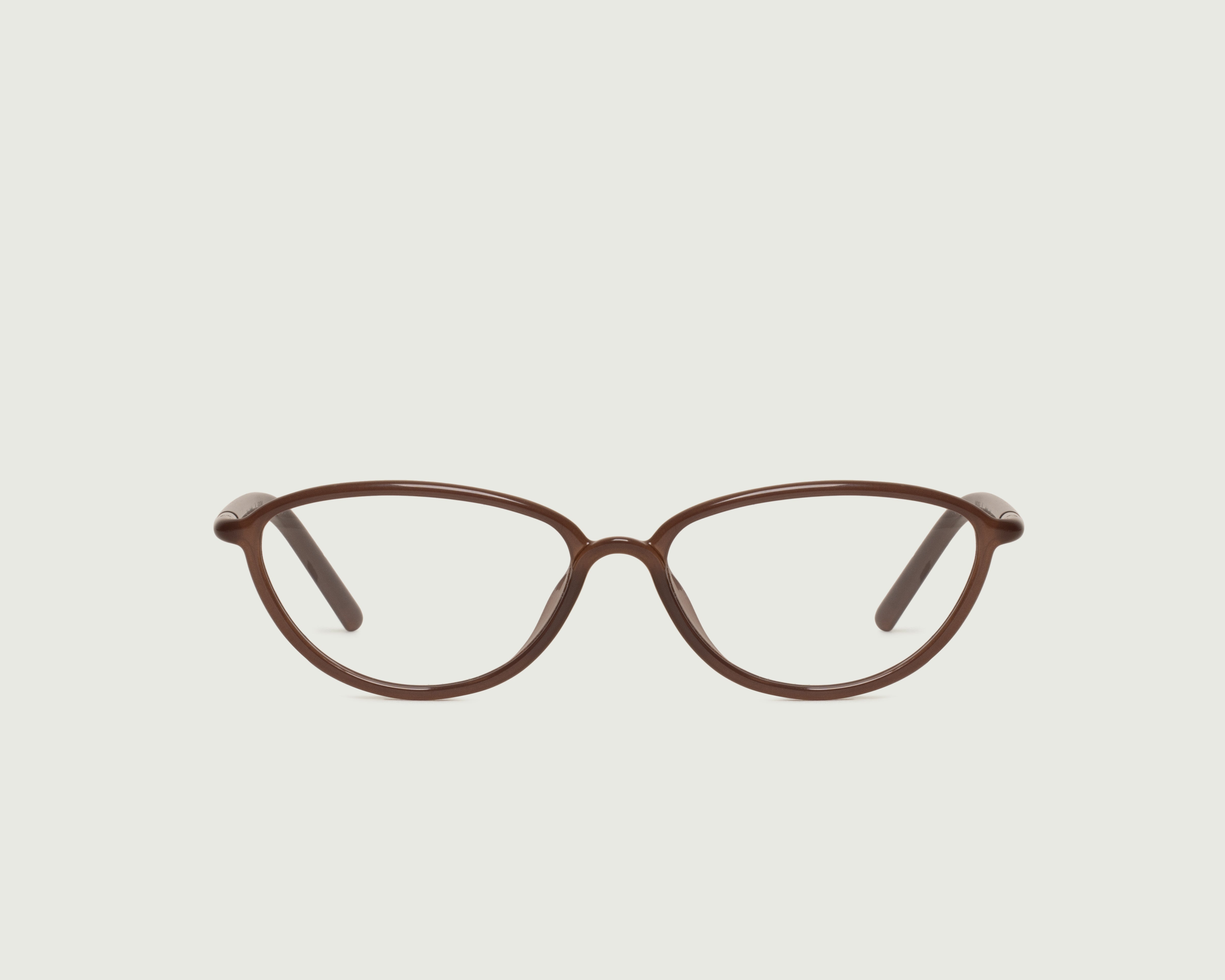 Cortado::Greta Eyeglasses cateye Brown castor seed front