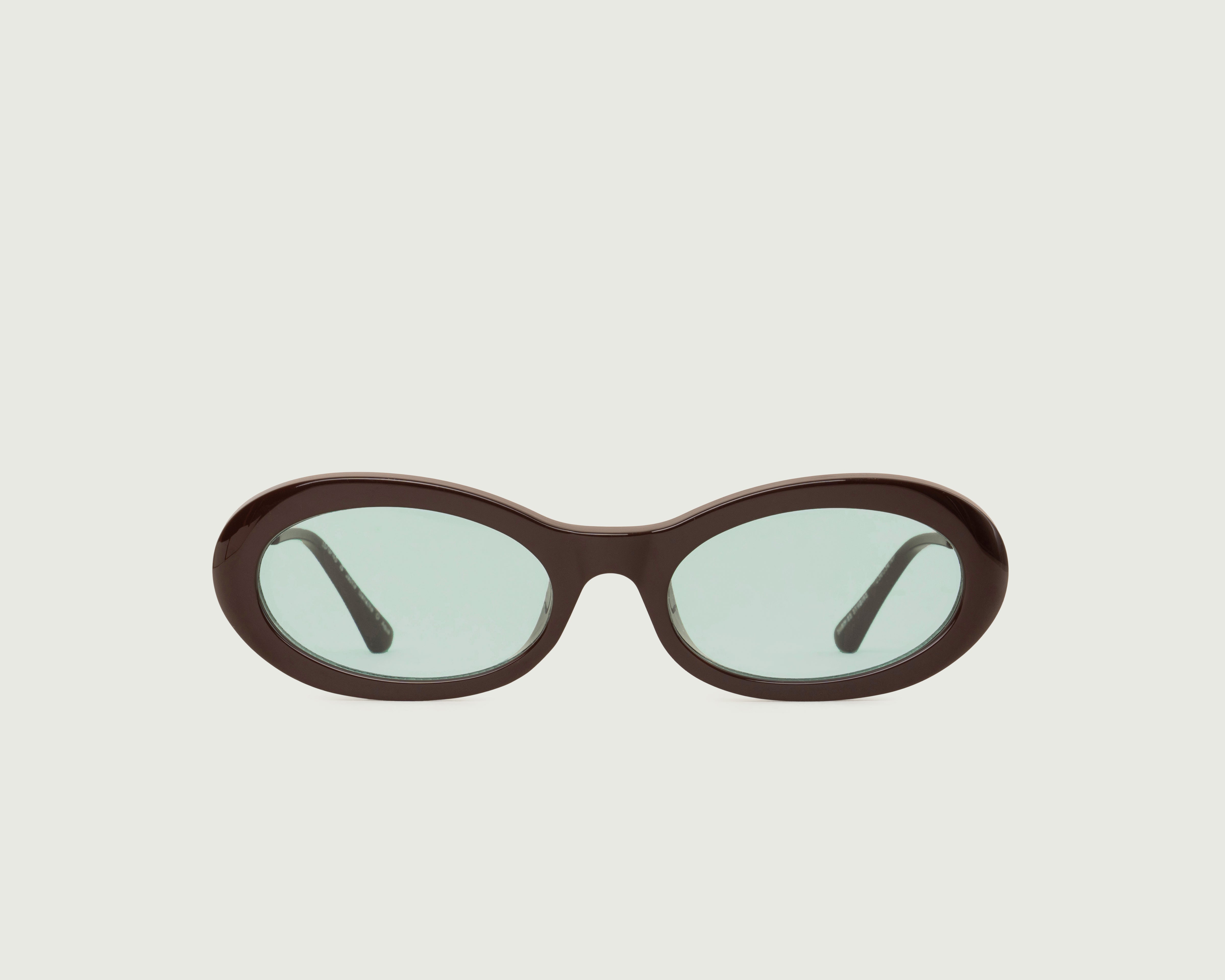Ganache::Jackie Sunglasses oval Brown recycled polyester front