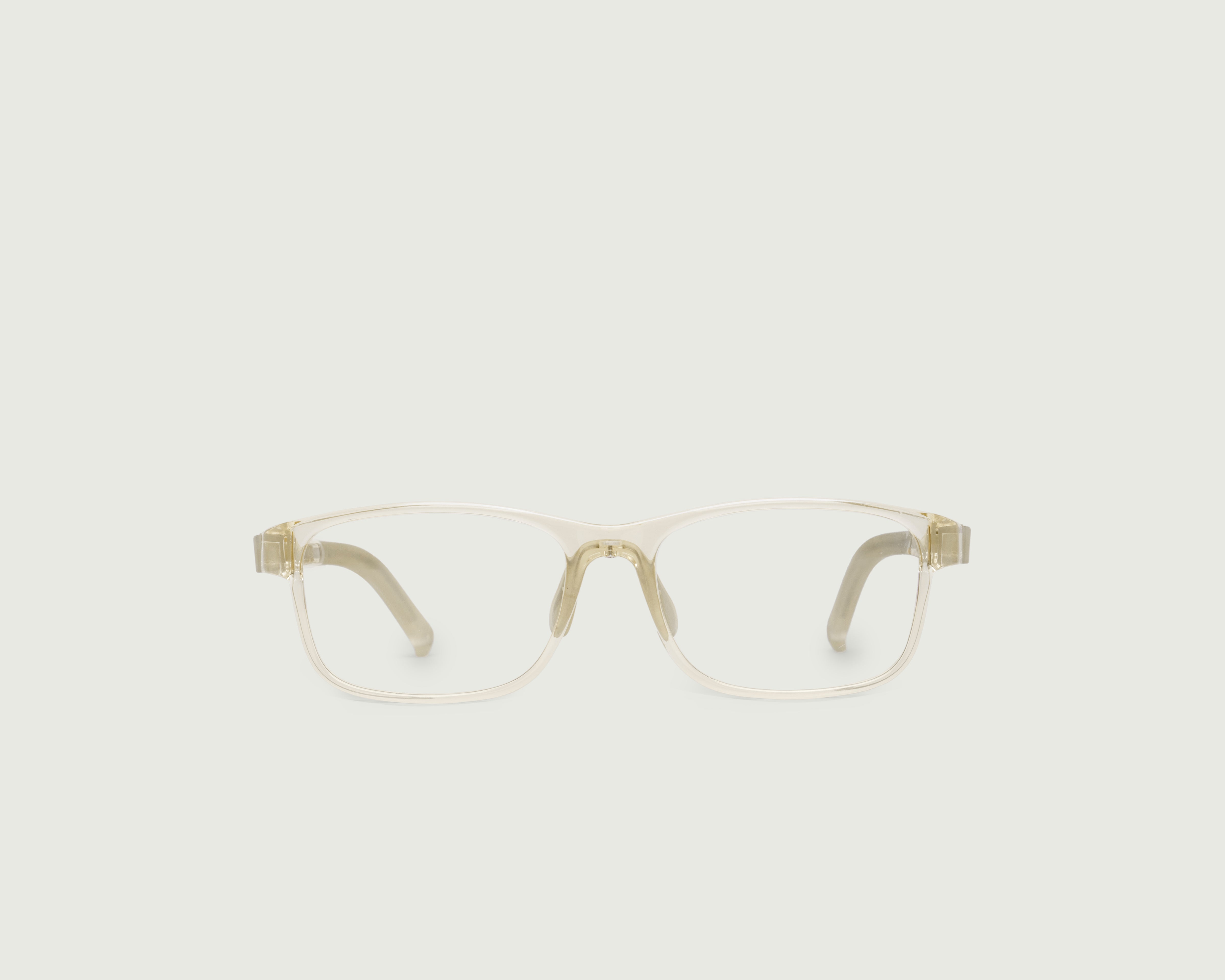 Jellyfish::Kai Kids Eyeglasses rectangle clear castor seed front