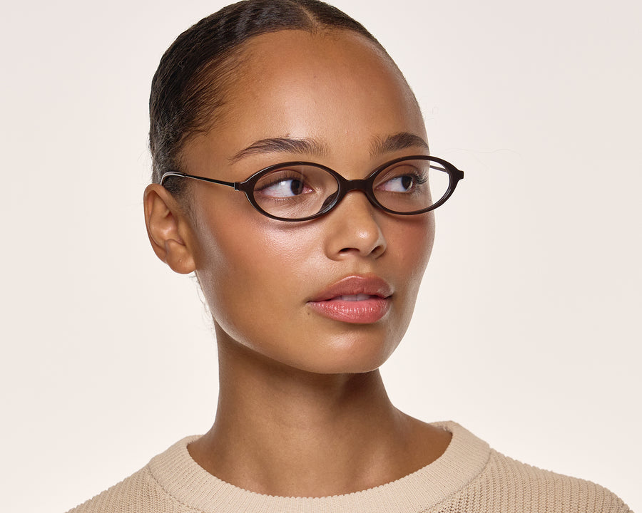 men Bonnie Eyeglasses oval Brown castor seed