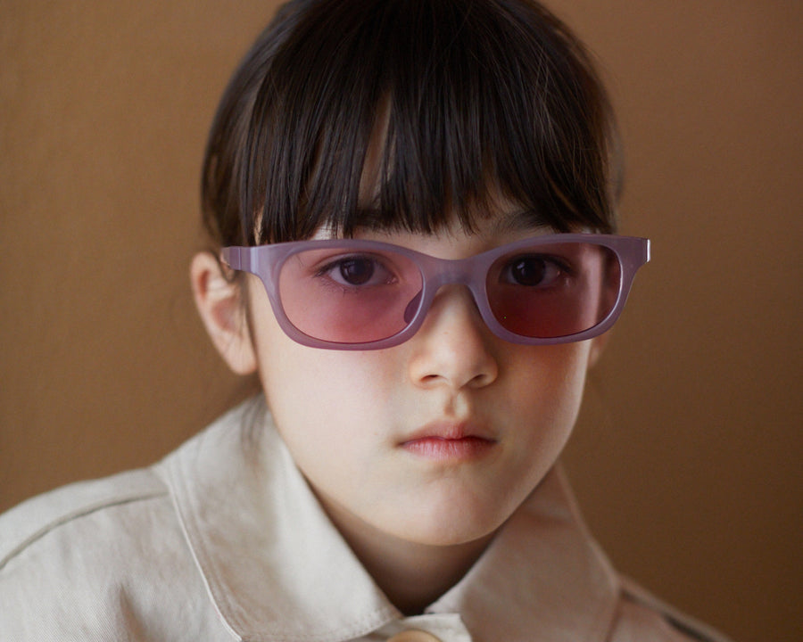 men Casey Sunglasses rectangle Pink recycled polyester