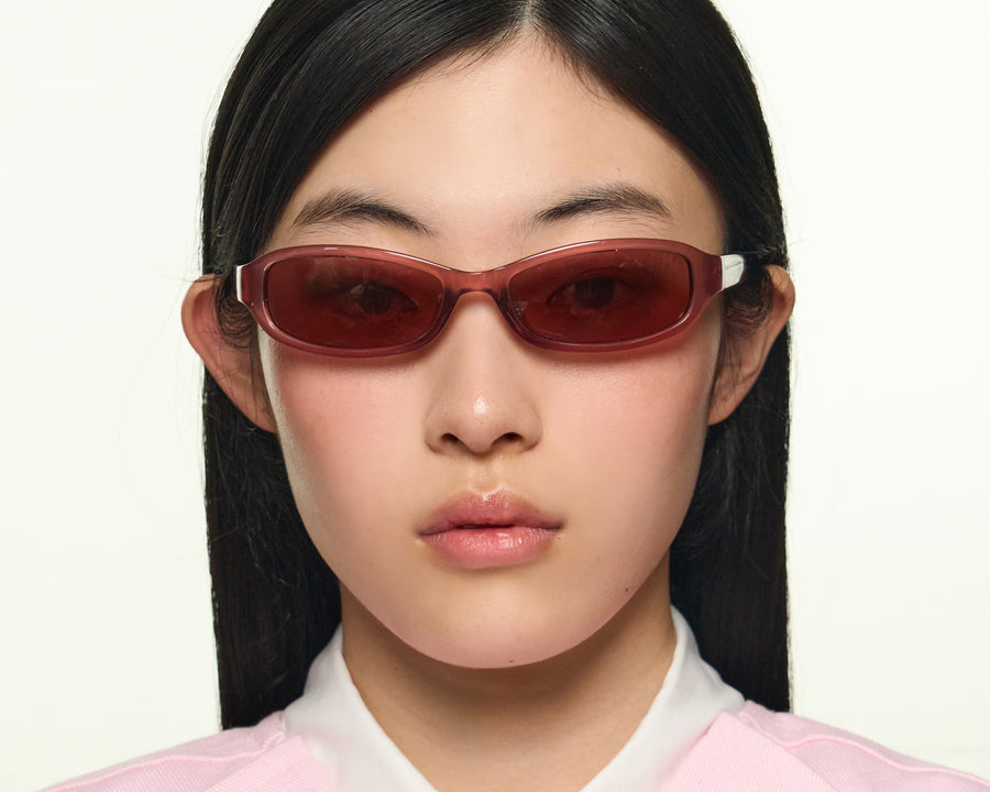 men Cece Sunglasses rectangle Pink recycled polyester