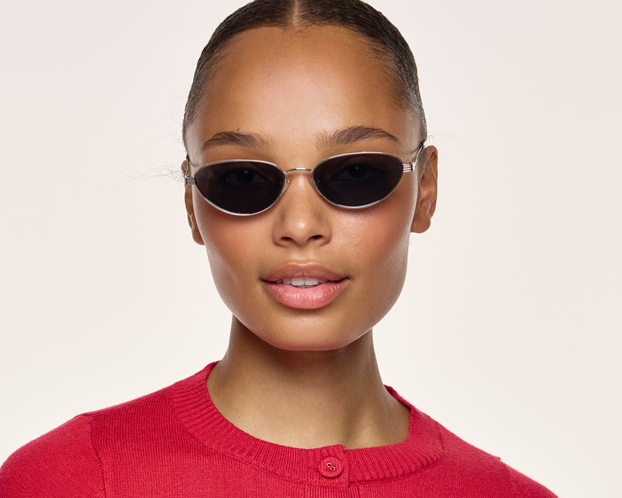 men Josie Sunglasses cateye Silver recycled polyester