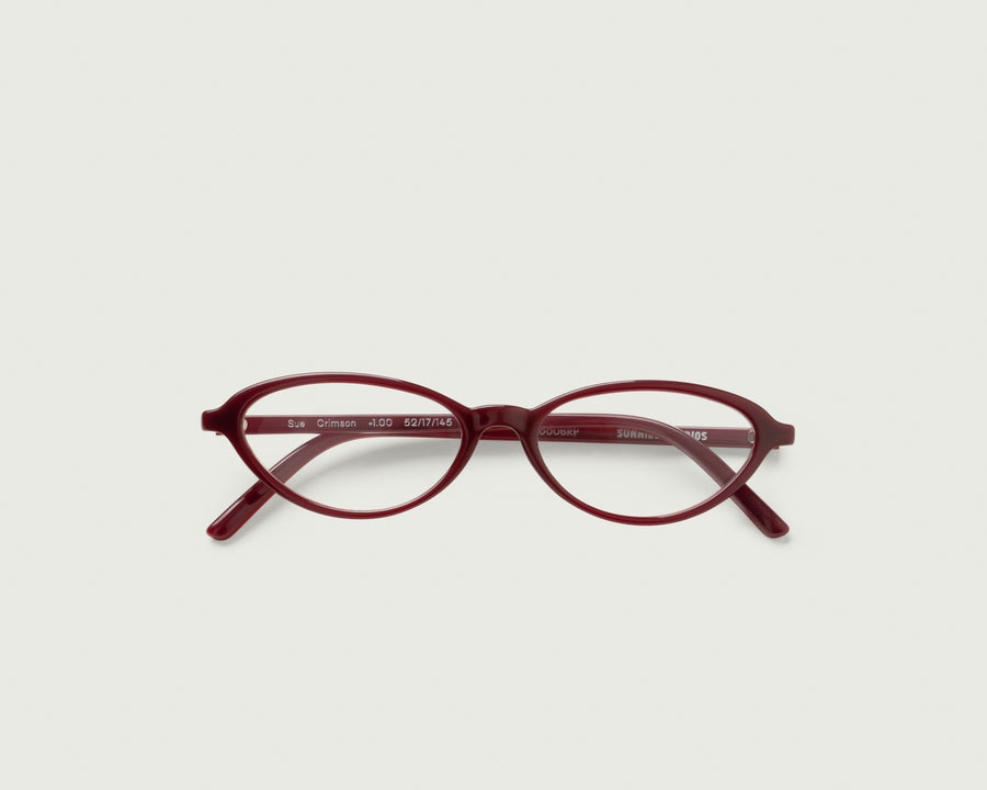 men Sue Eyeglasses cateye Red recycled polyester