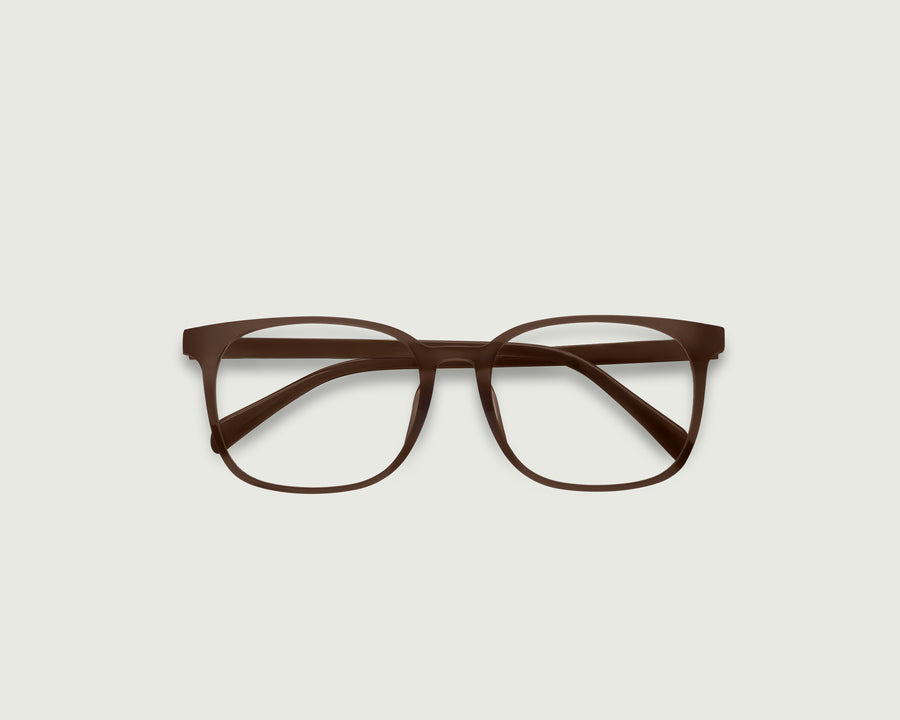 men Walker Wide Eyeglasses square brown castor seed