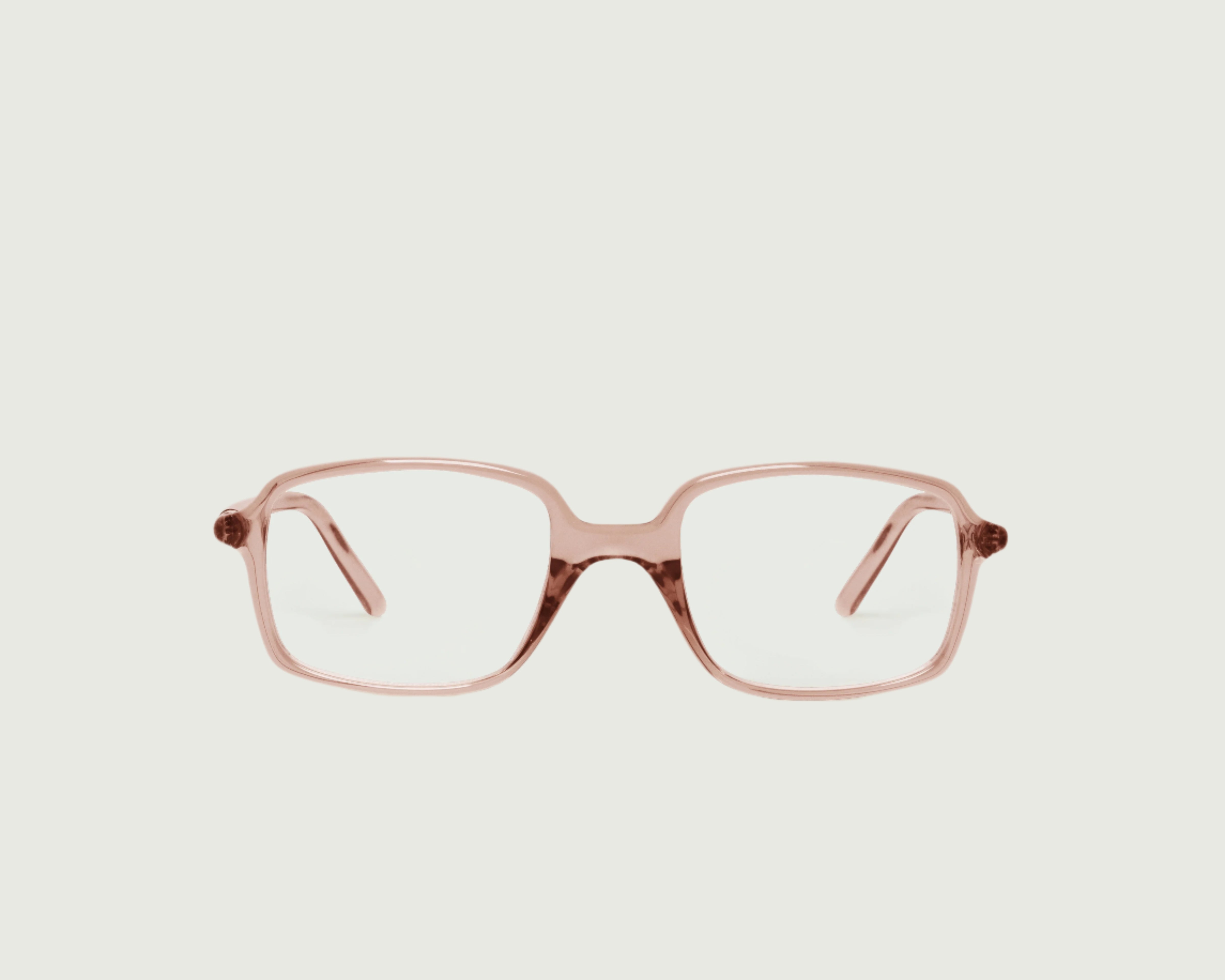 Rose Taupe::Spencer Eyeglasses rectangle Pink recycled polyester front