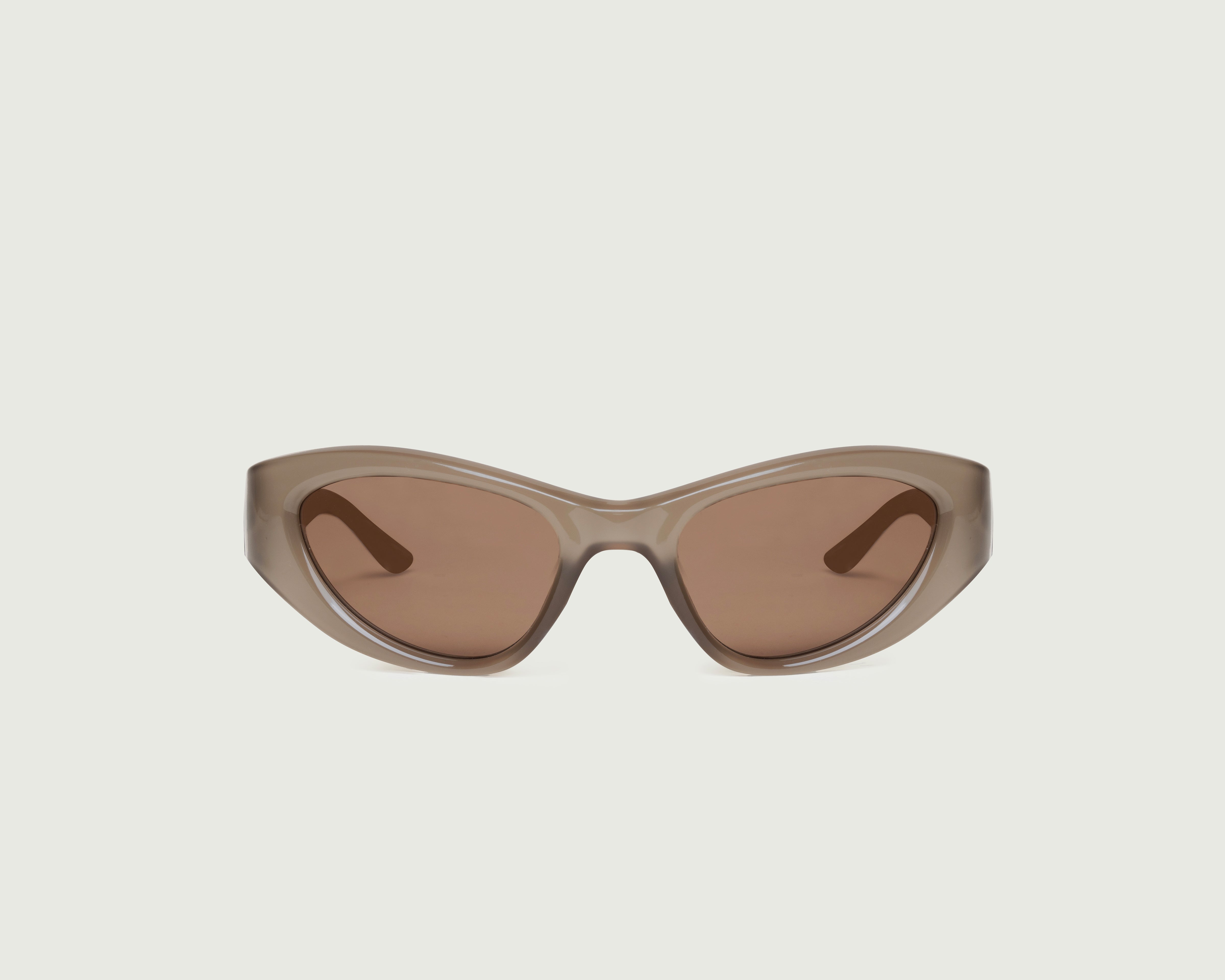 Shale Hickory Polarized::Sol Sunglasses cateye gray recycled polyester front