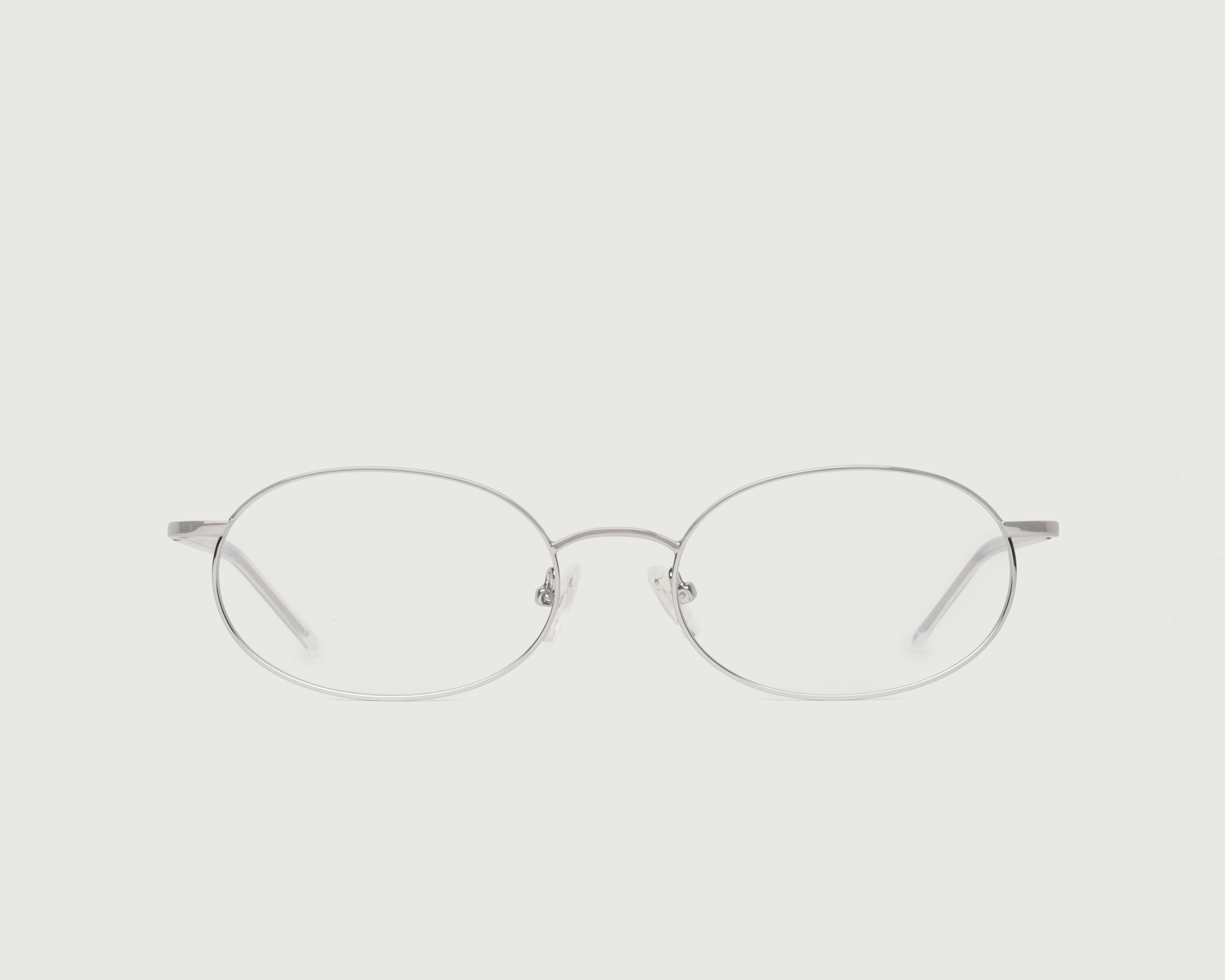 Silver::Enid Eyeglasses pilot gray metal front