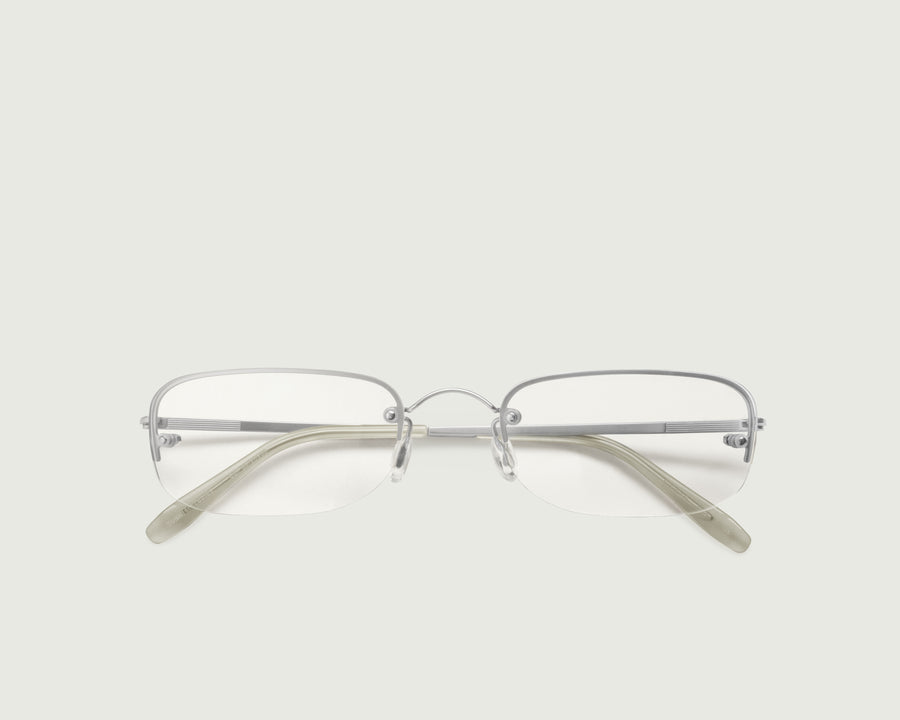 men Hank Eyeglasses rectangle Gray stainless steel