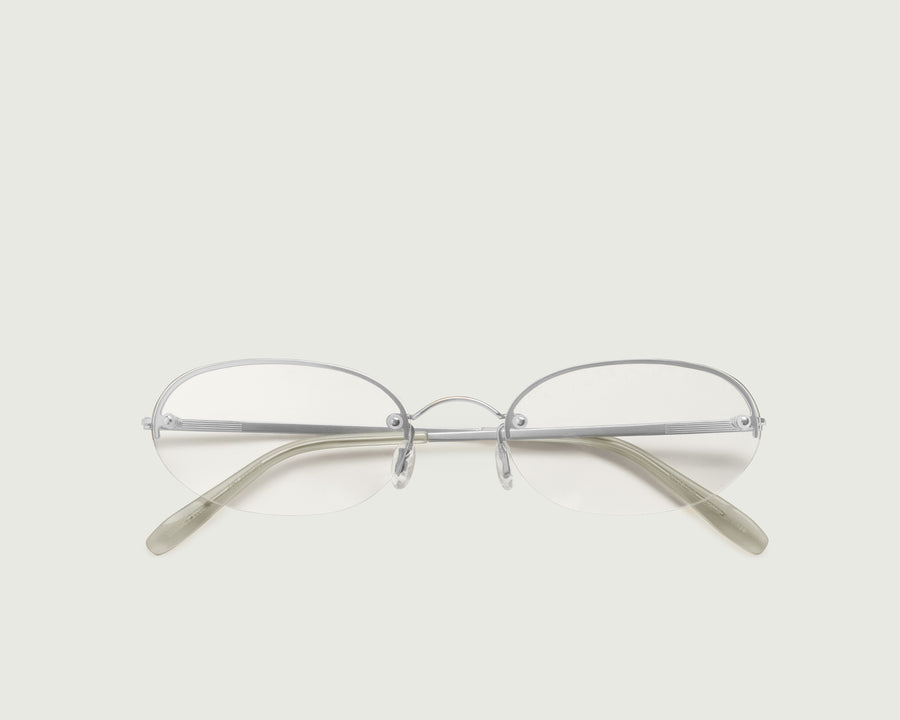 men Harris Eyeglasses oval Gray stainless steel