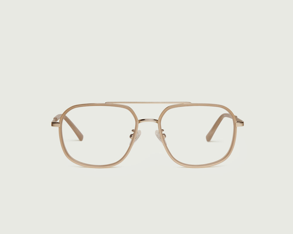 Soybean::Octavio Eyeglasses pilot Brown metal front