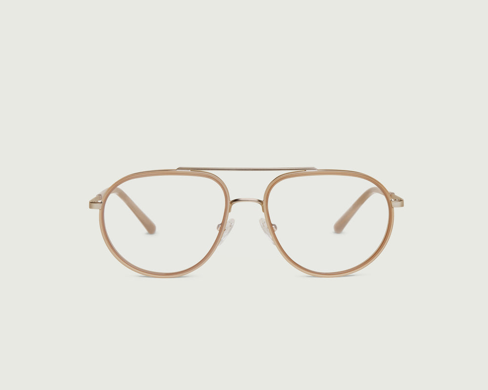 Soybean::Santiago Eyeglasses pilot Brown metal front