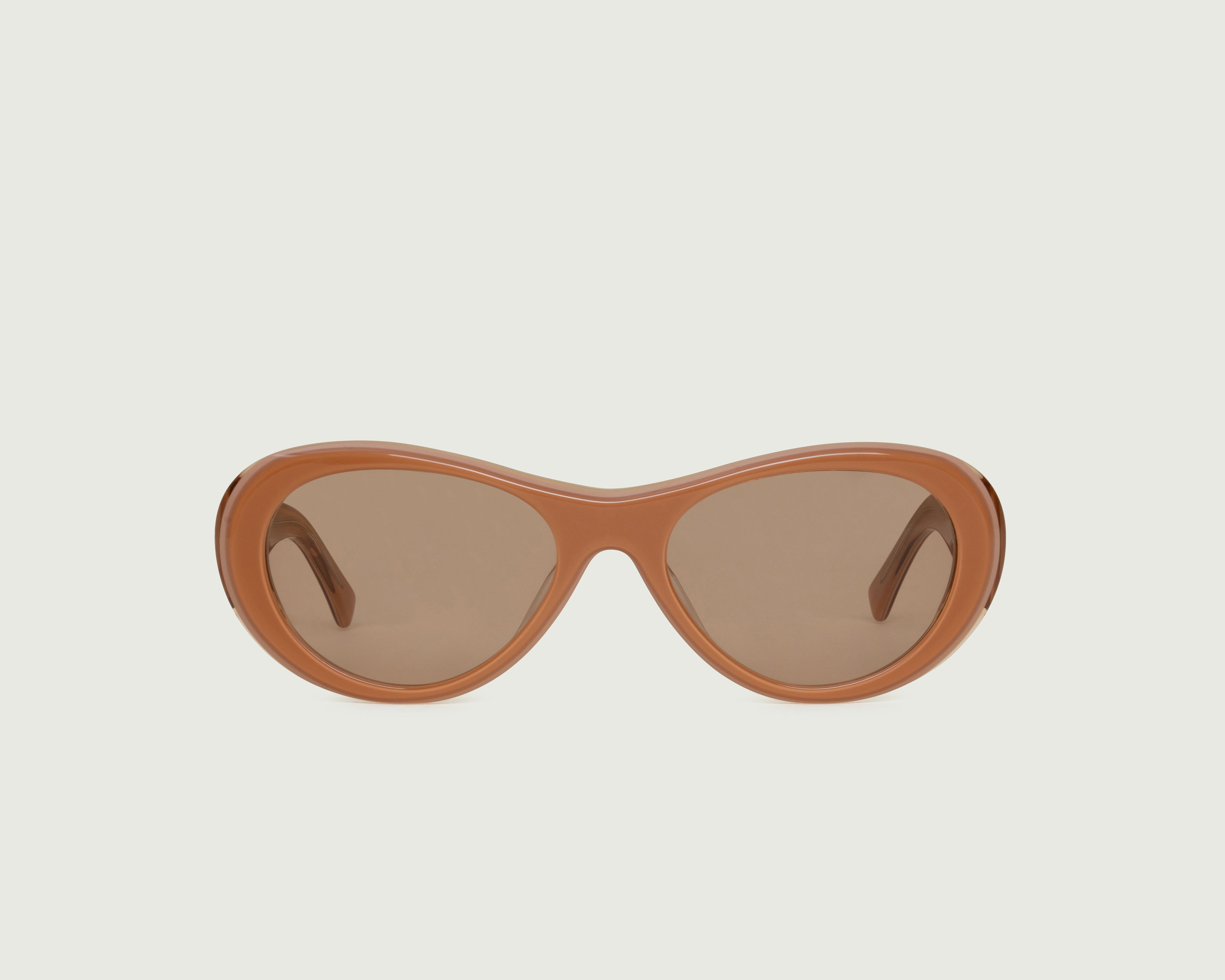 Suede::Brooke Sunglasses pilot orange acetate front