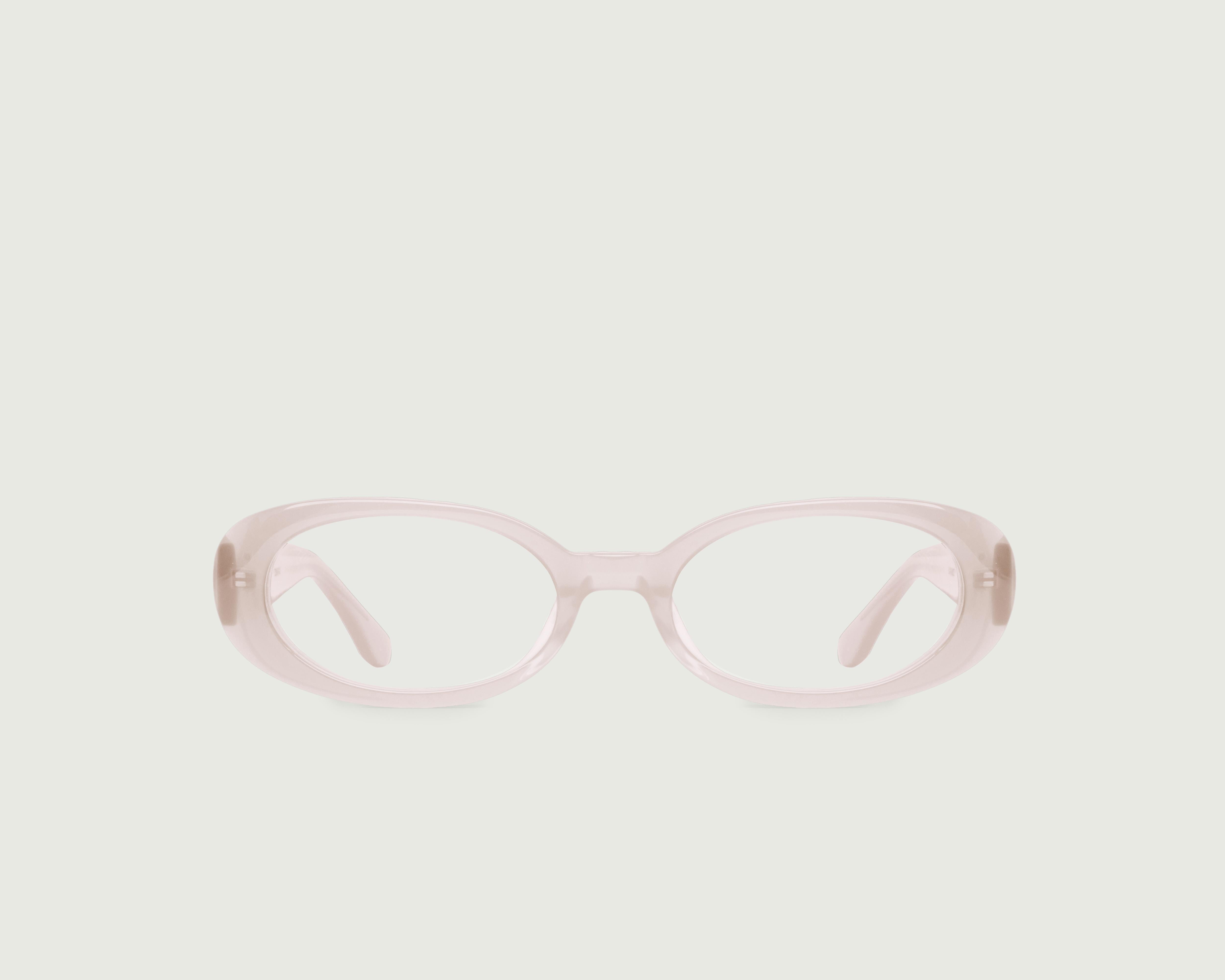 Taffy::Devon Eyeglasses oval pink  acetate front