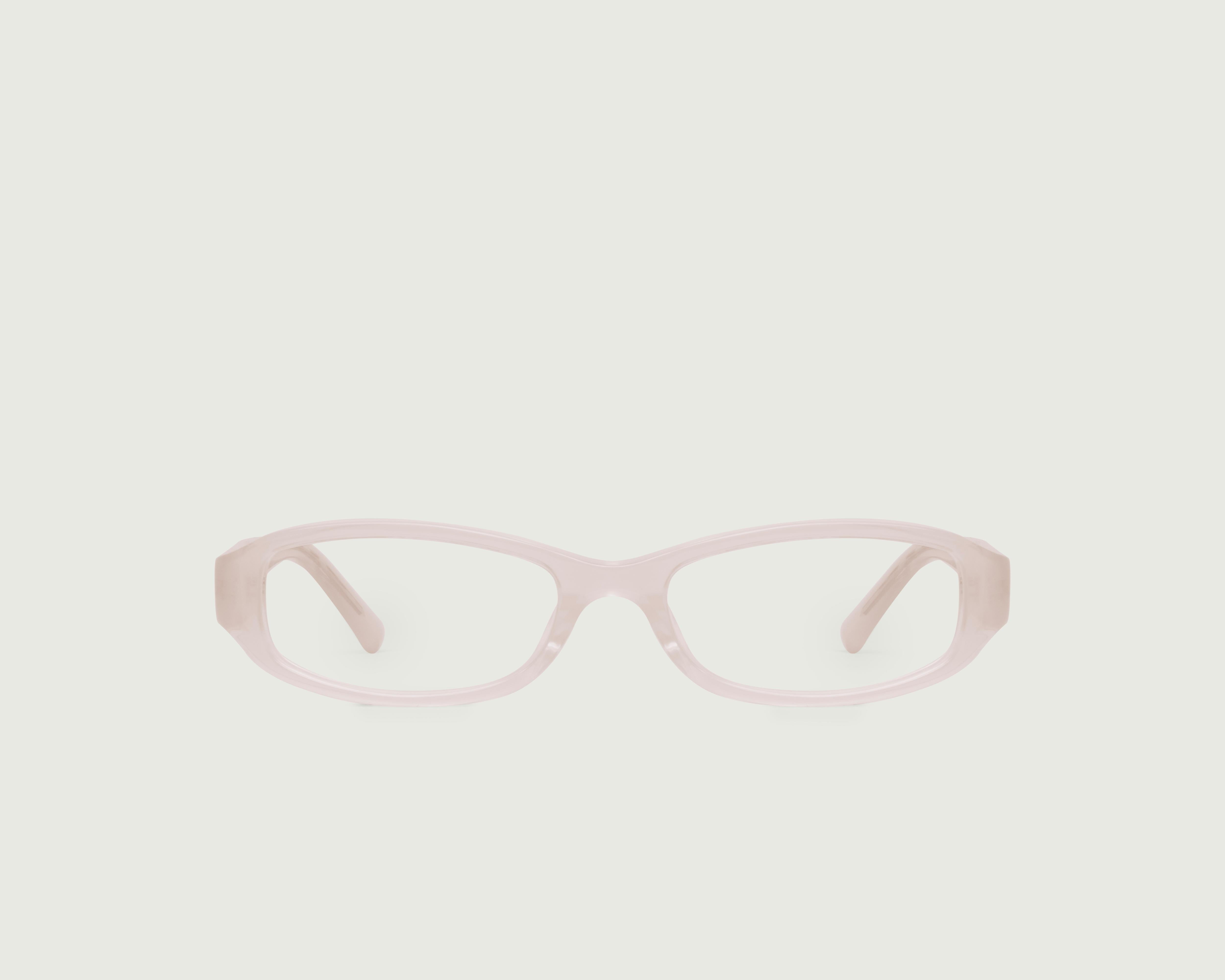 Taffy::Lucy Eyeglasses rectangle pink  acetate front