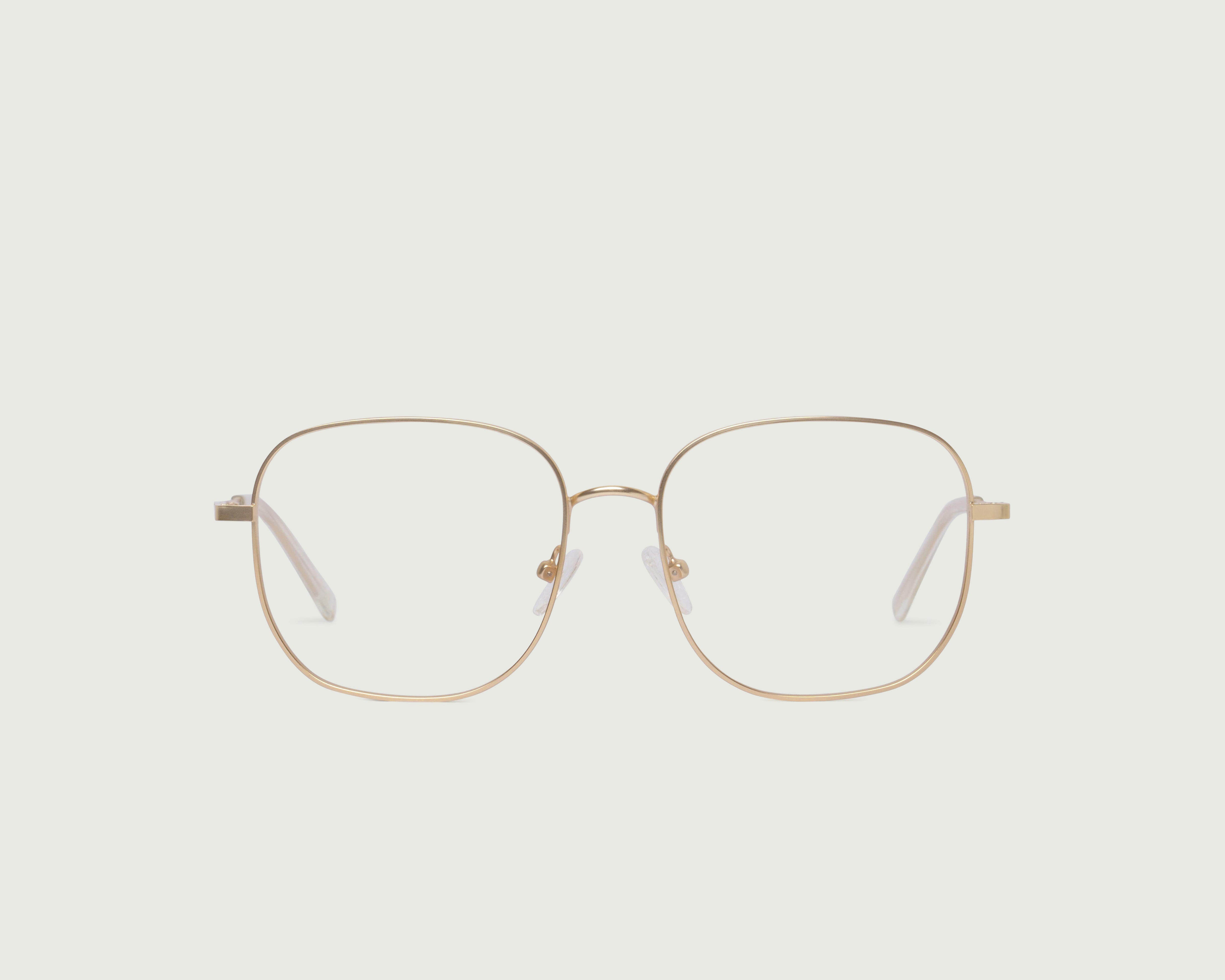 Tinsel::Noah Eyeglasses square gold metal front
