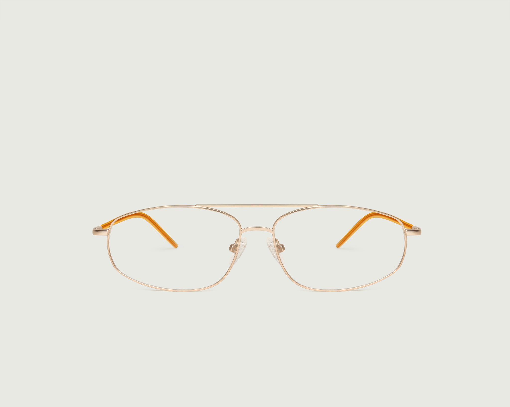 Tinsel::Trent Eyeglasses pilot gold metal front
