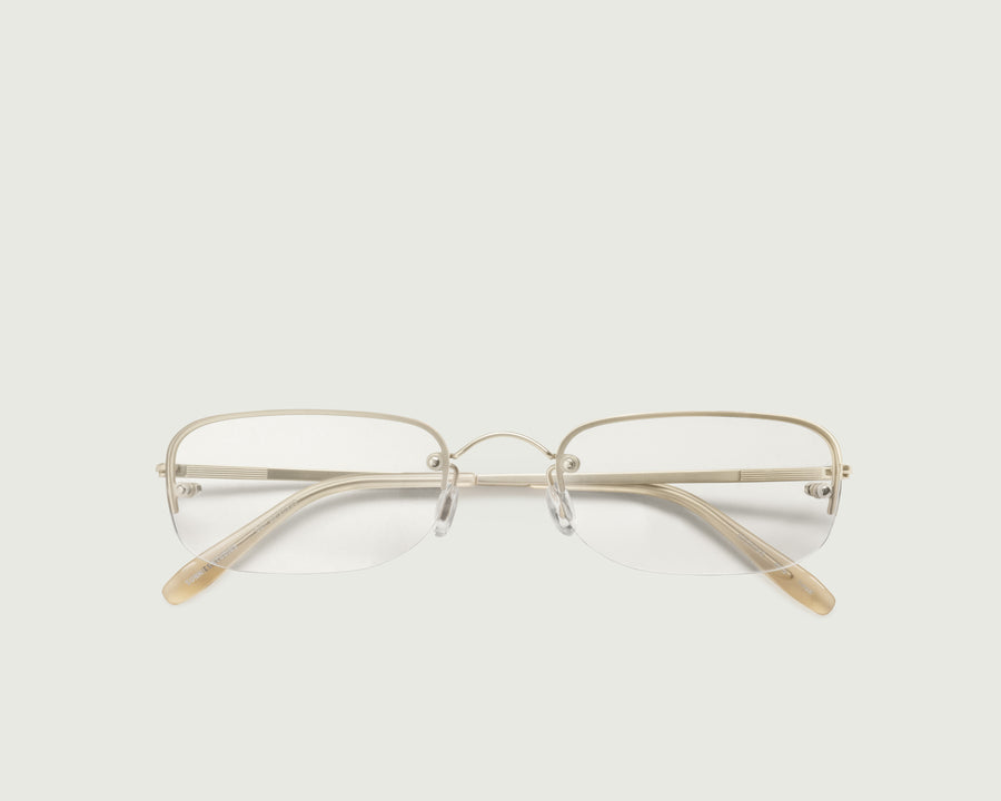 men Hank Eyeglasses rectangle Gold stainless steel
