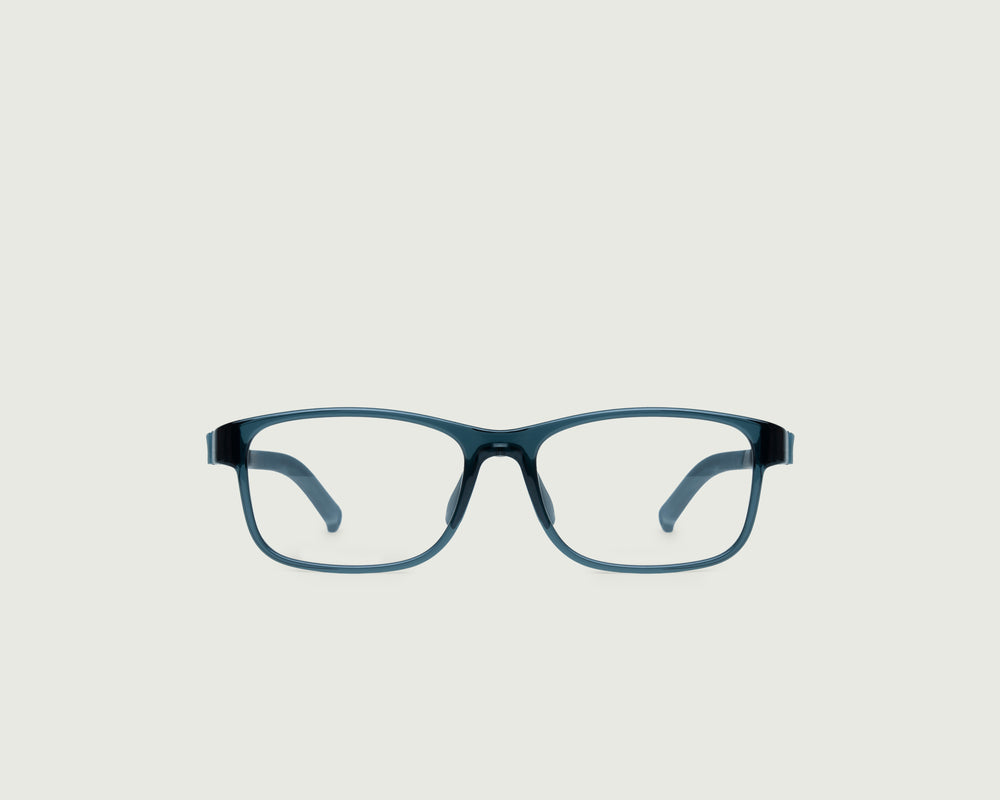 Whale ::Kai Kids Eyeglasses rectangle blue castor seed front
