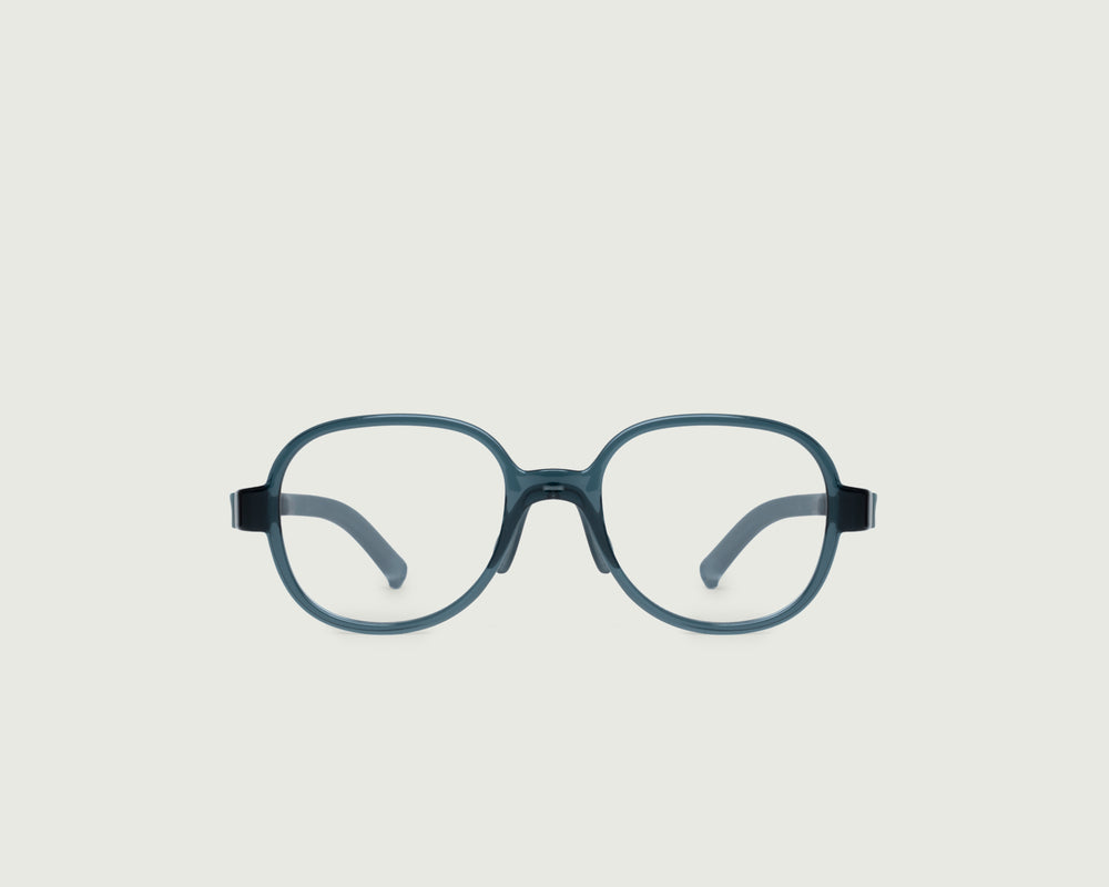 Whale ::Quinn Kids Eyeglasses pilot blue castor seed front