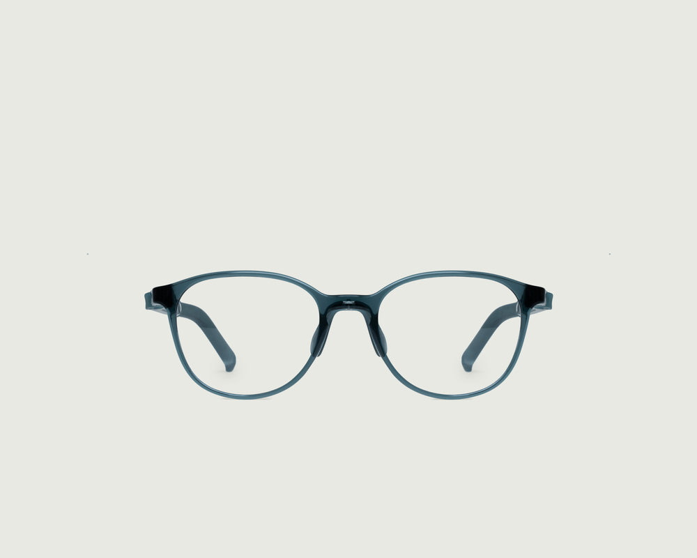 Whale::Ren Kids Eyeglasses round blue castor seed front