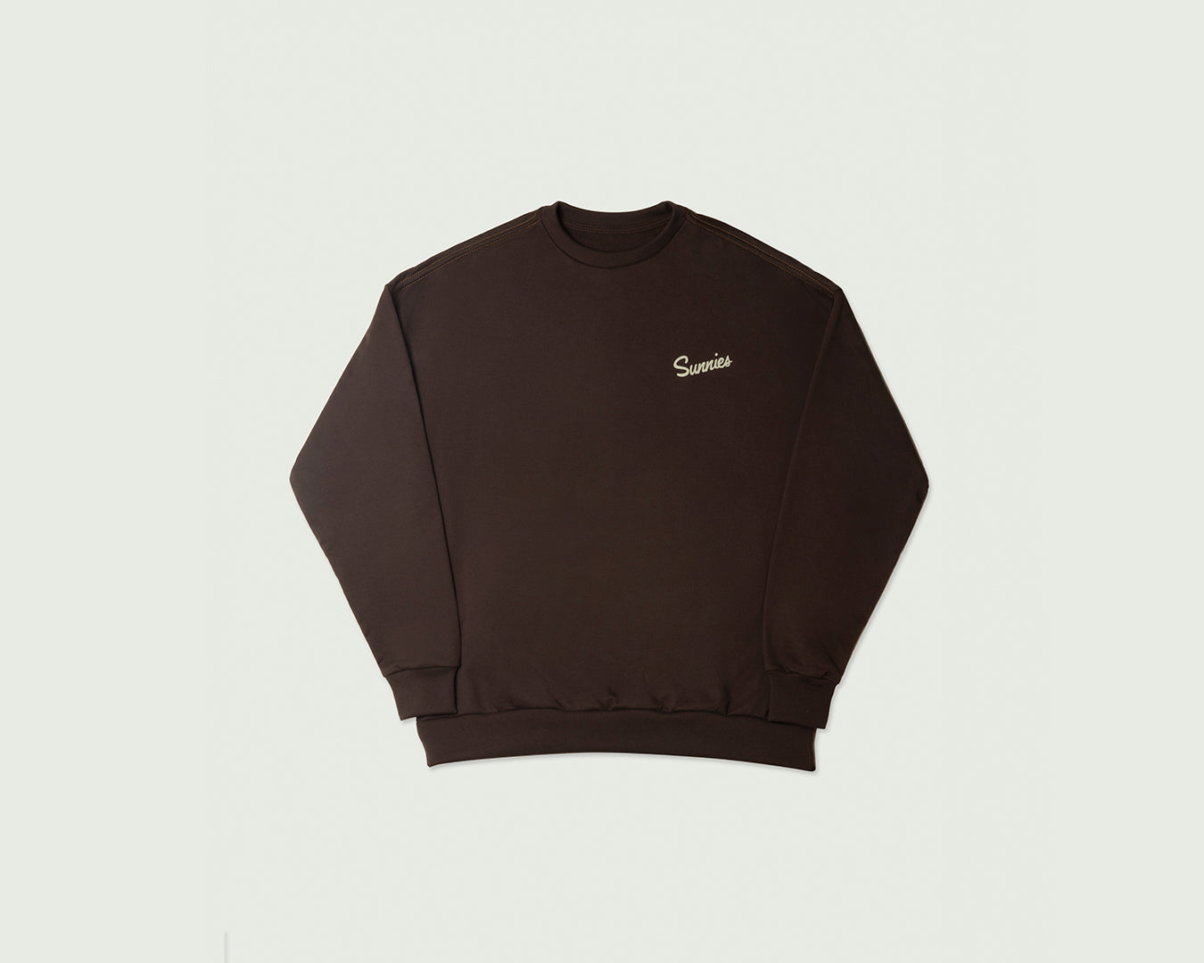 Espresso-S-M::Decade of Sunnies Sweatshirt Sweater S-M brown front