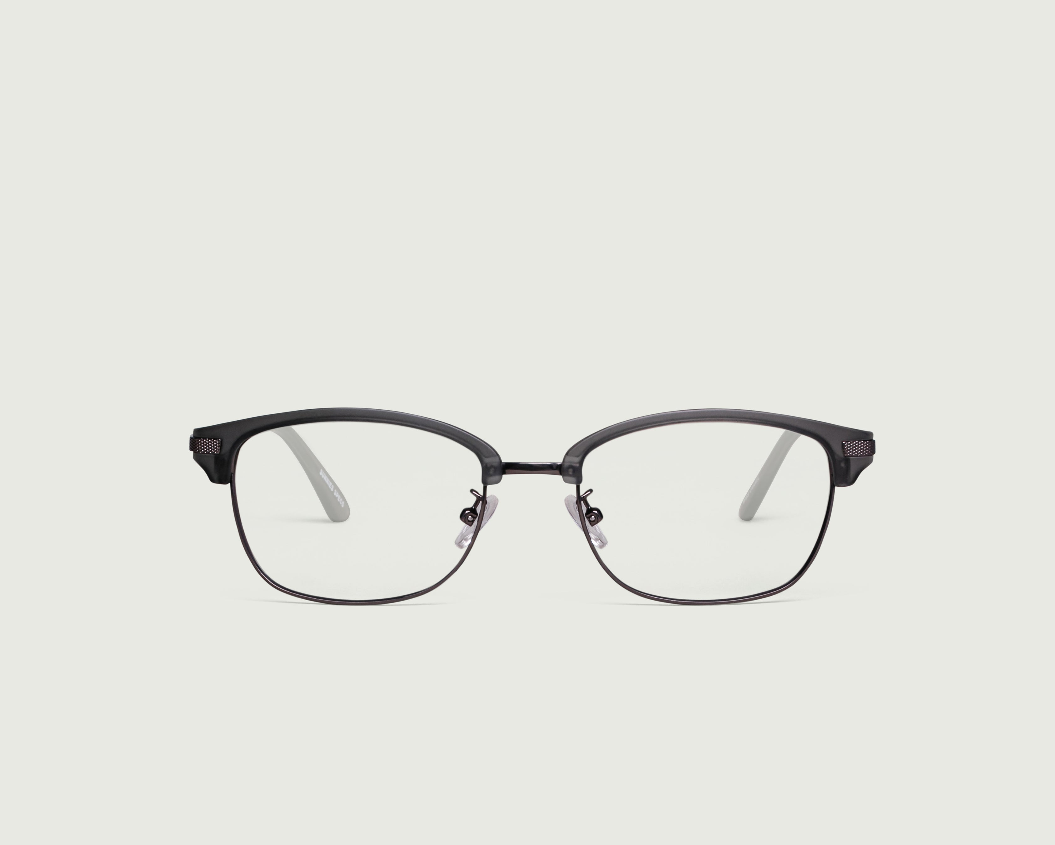 Gravel::Wes Eyeglasses browline gray plastic front (4687758950454)