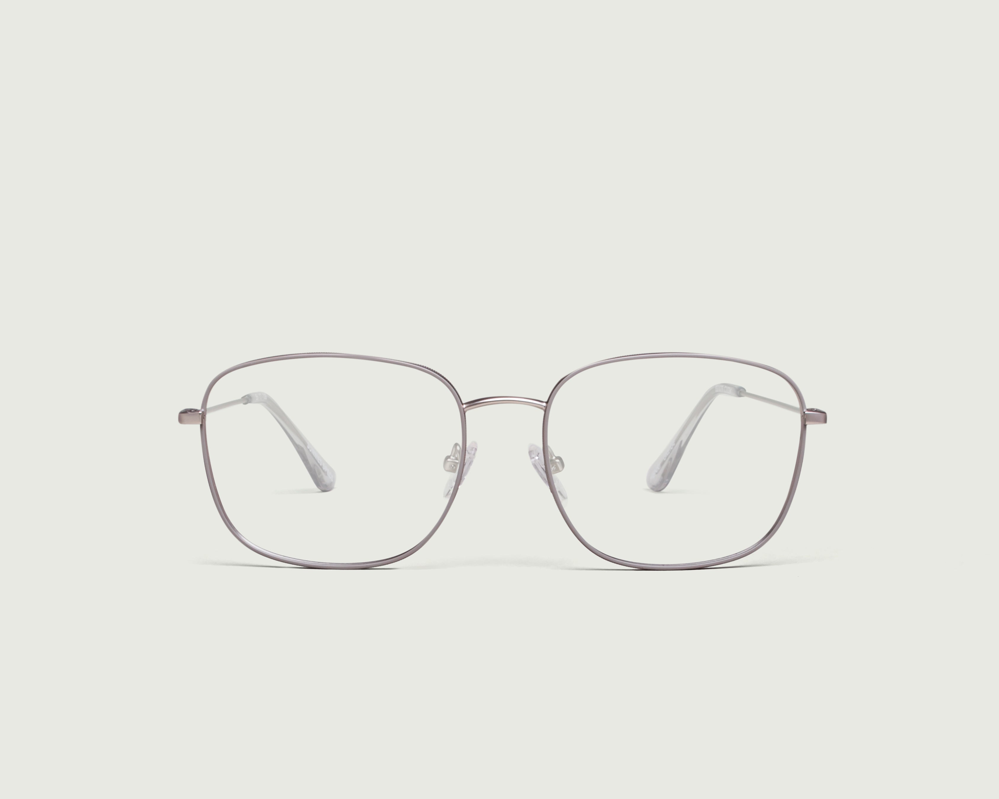 Greige::Henri Eyeglasses square gray metal front (4687758032950)