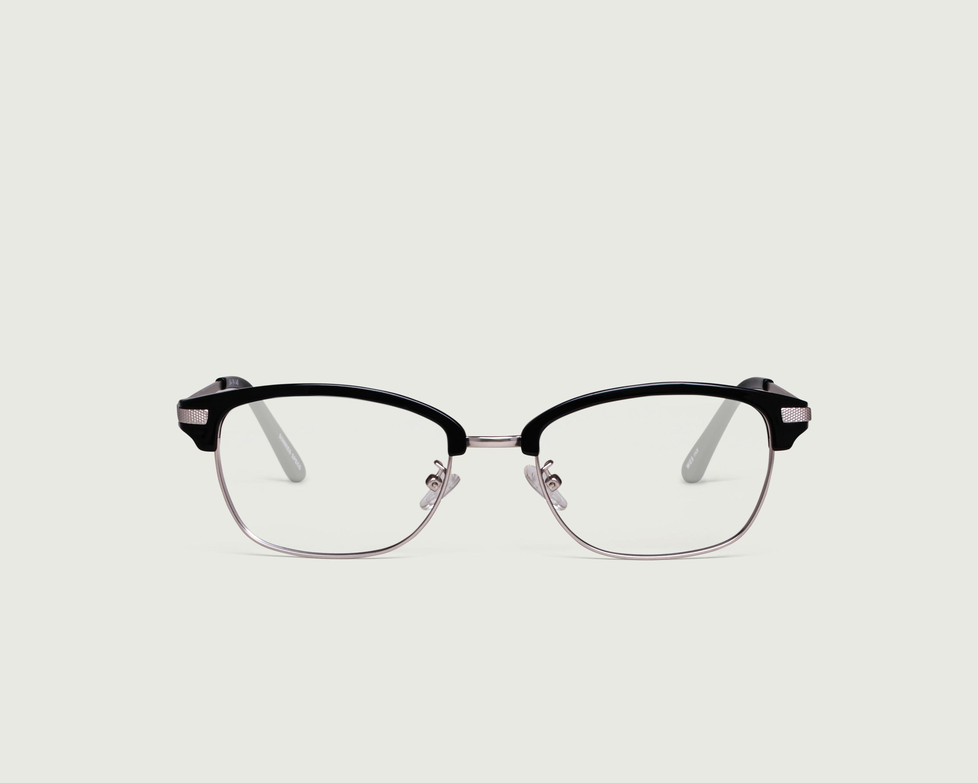 Ink::Wes Eyeglasses browline black plastic front (4687758950454)