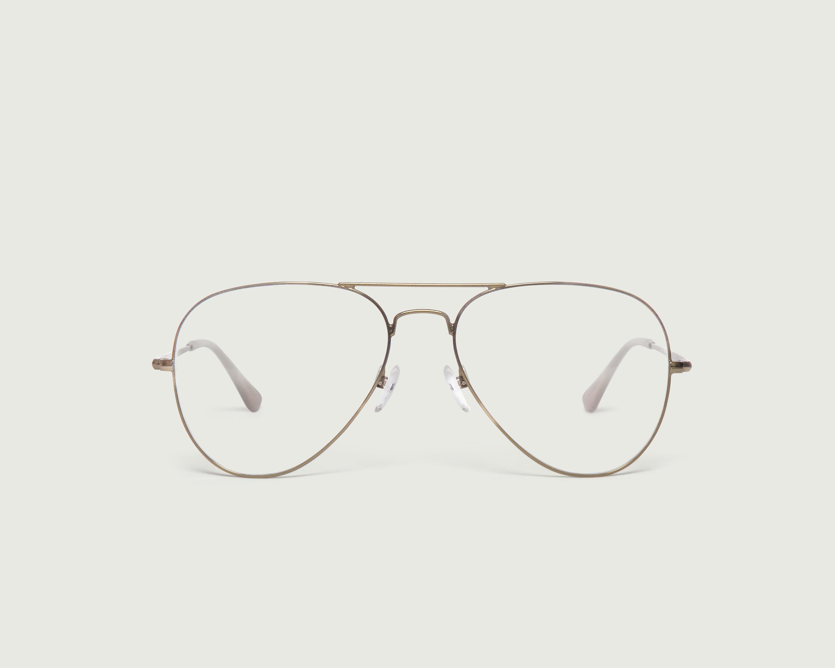 Rye::Kline Eyeglasses pilot brown metal front (4687756656694)