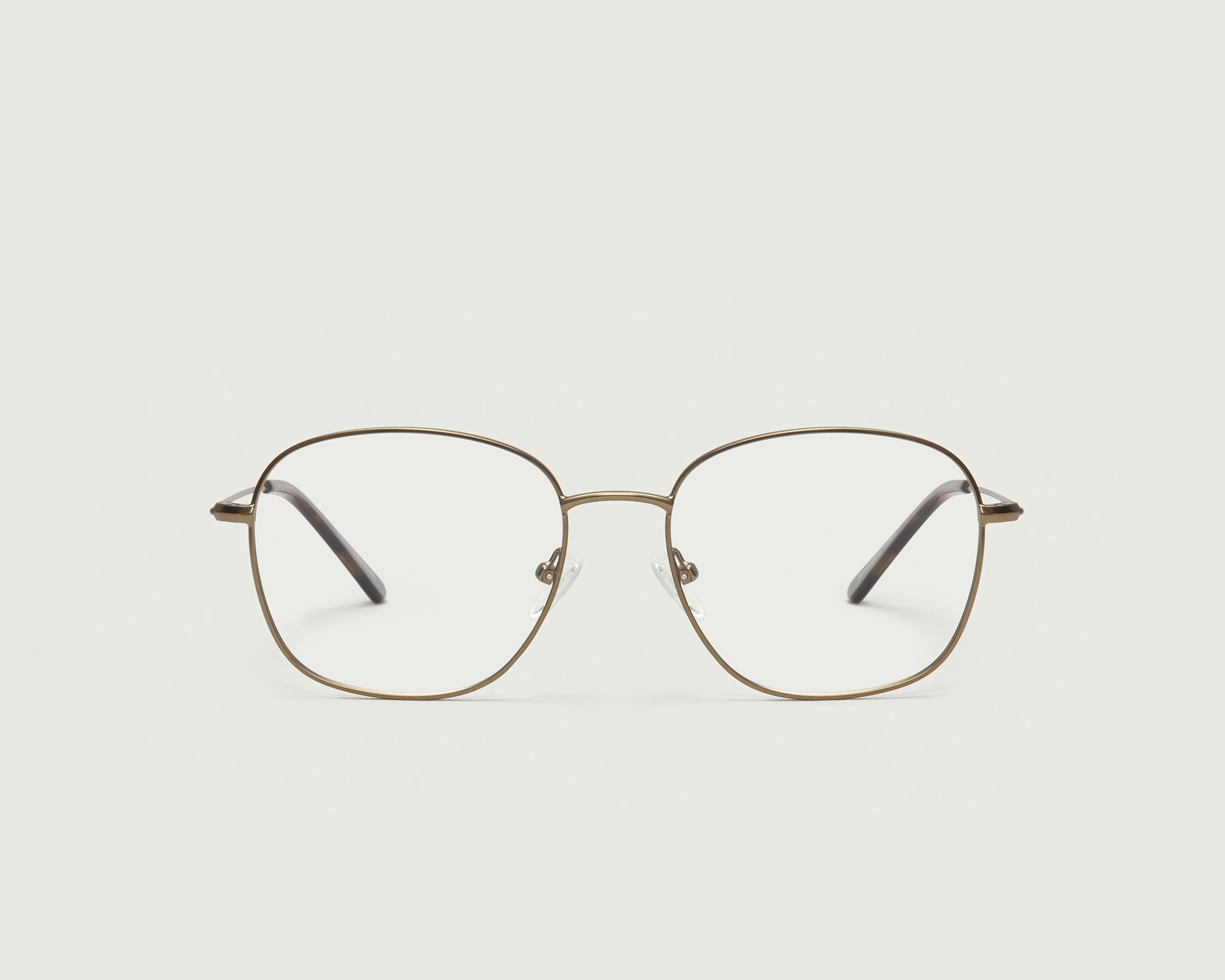 Rye::Roosevelt Wide Eyeglasses square brown metal front (6625221279798)