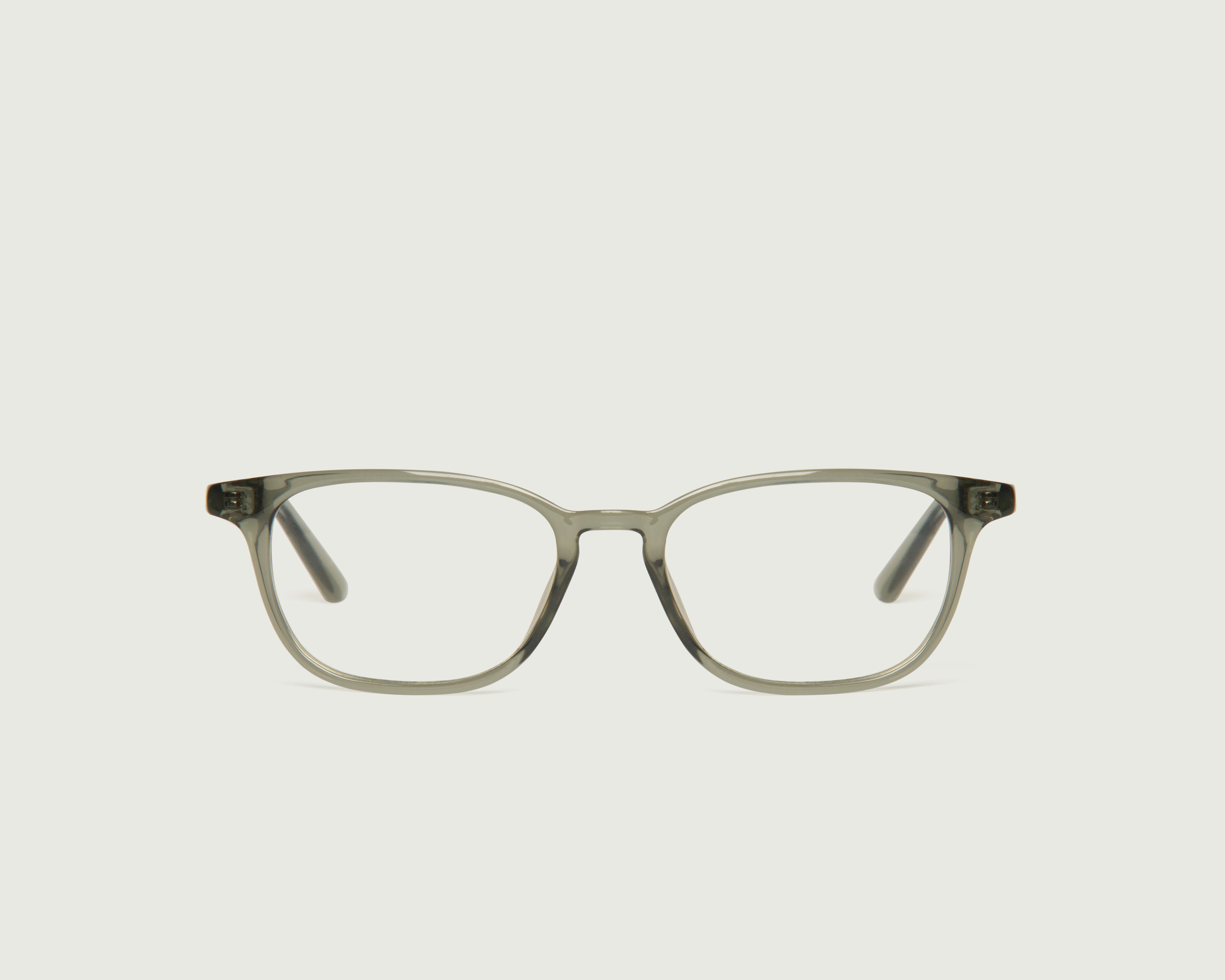 Slate::Rectangle 1 Eyeglasses rectangle gray recycled polyester front