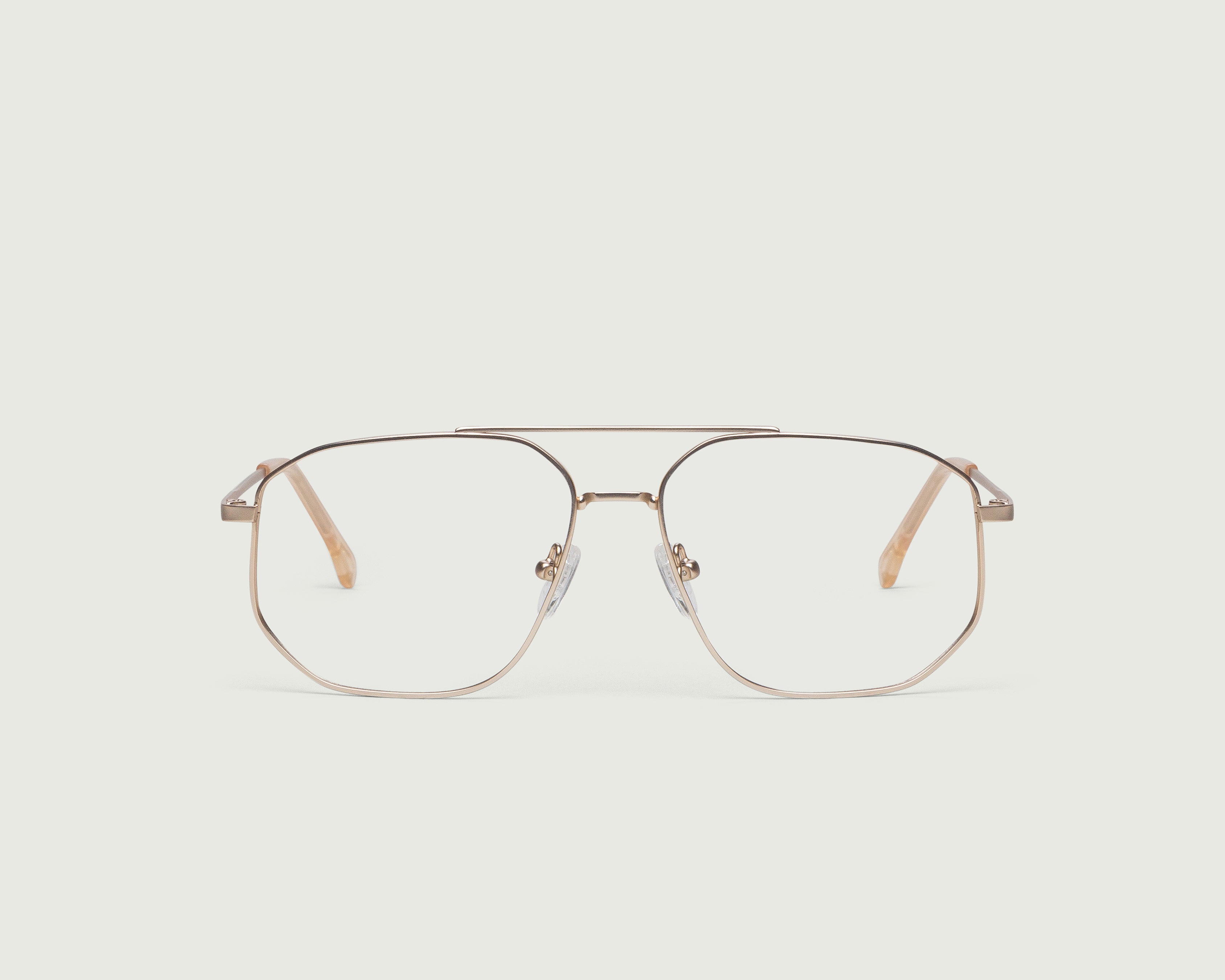 Tinsel::Franz Eyeglasses pilot gold metal front (4687756754998)