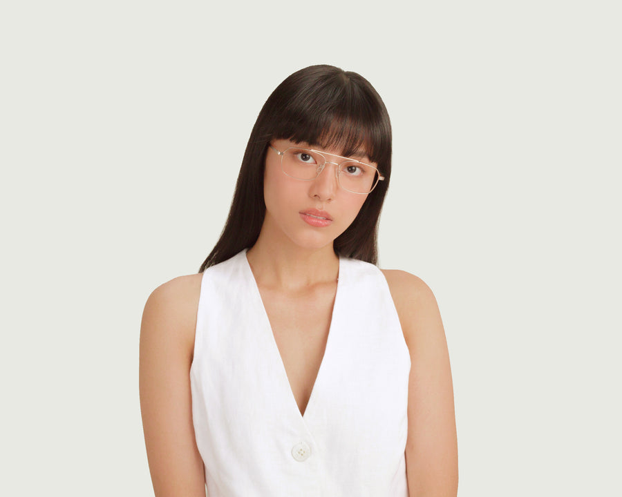 women Magnus Eyeglasses pilot gold metal (4917205368886)