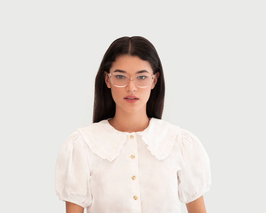 women Lera Eyeglasses cat eye nude acetate (4687757148214)
