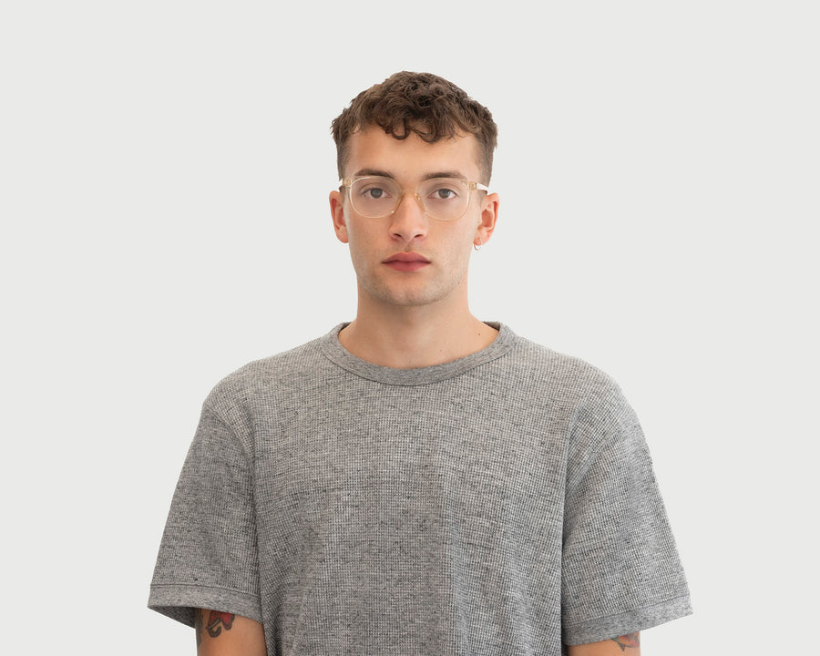 men Bleecker Eyeglasses square nude plastic (4687757901878)