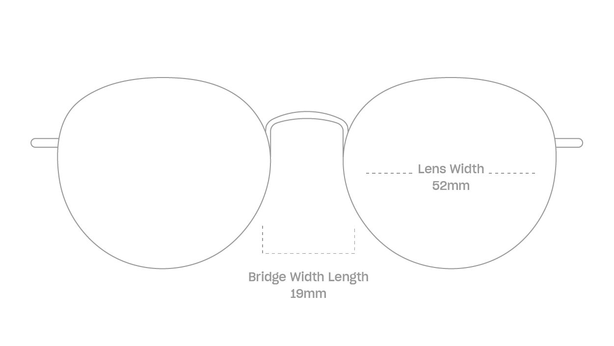 measurement::lens width Reagan Eyeglasses round metal (4687758393398)
