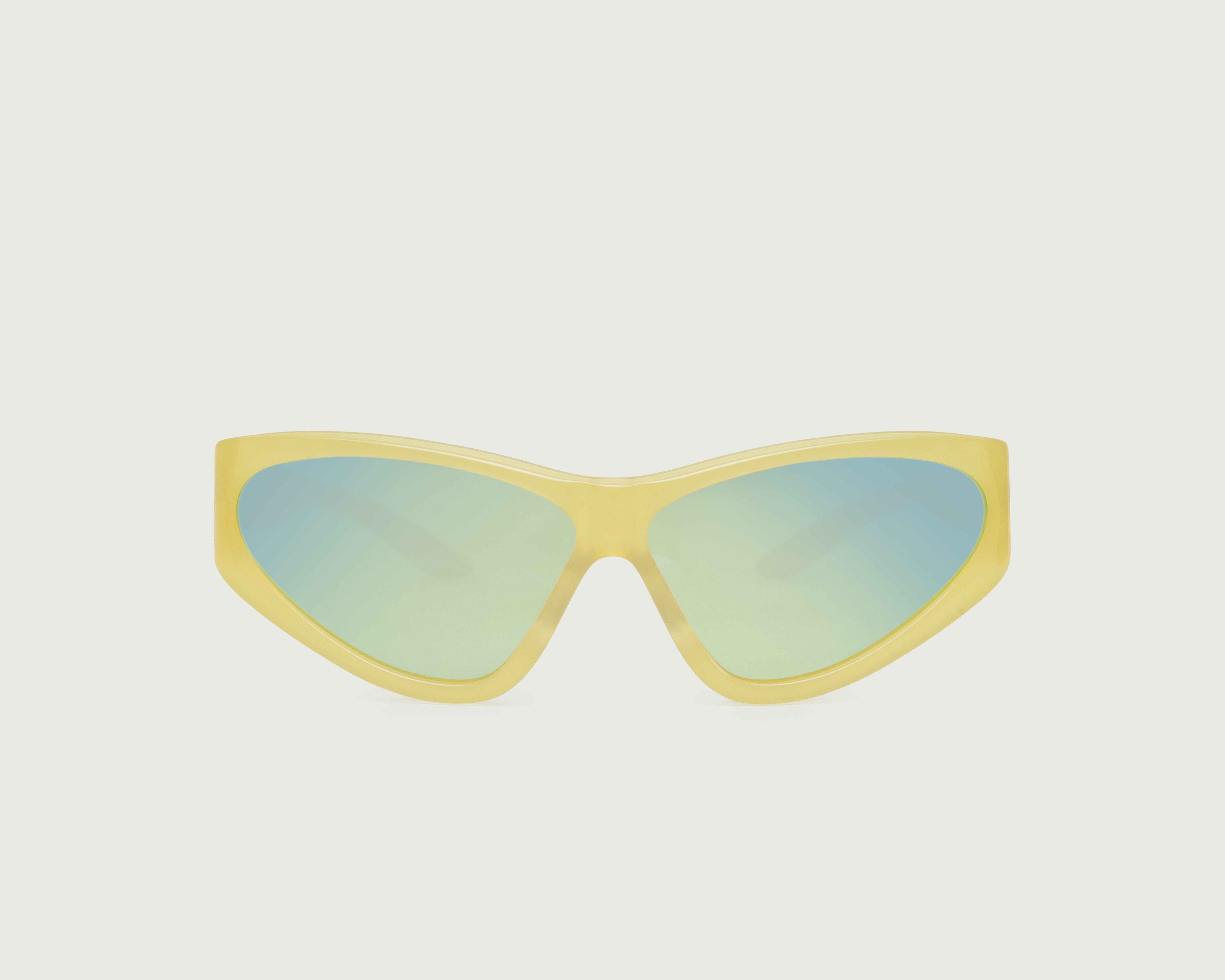 Acid Polarized::Zoe Sunglasses cateye yellow acetate front