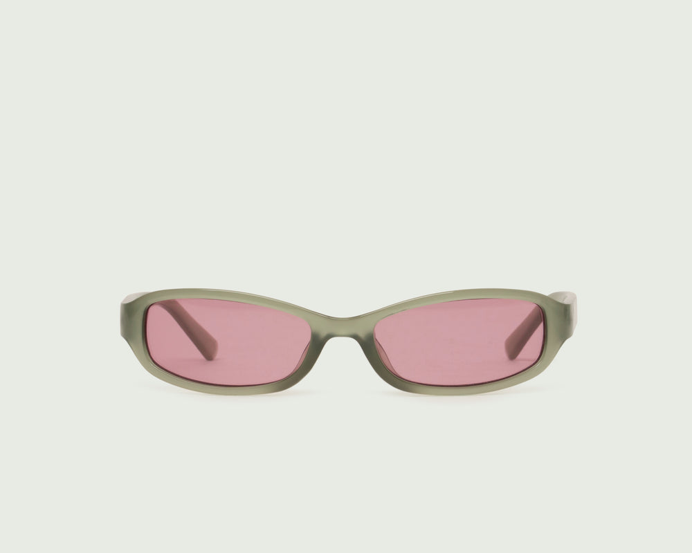 Aloe::Cece Sunglasses rectangle Green recycled polyester front